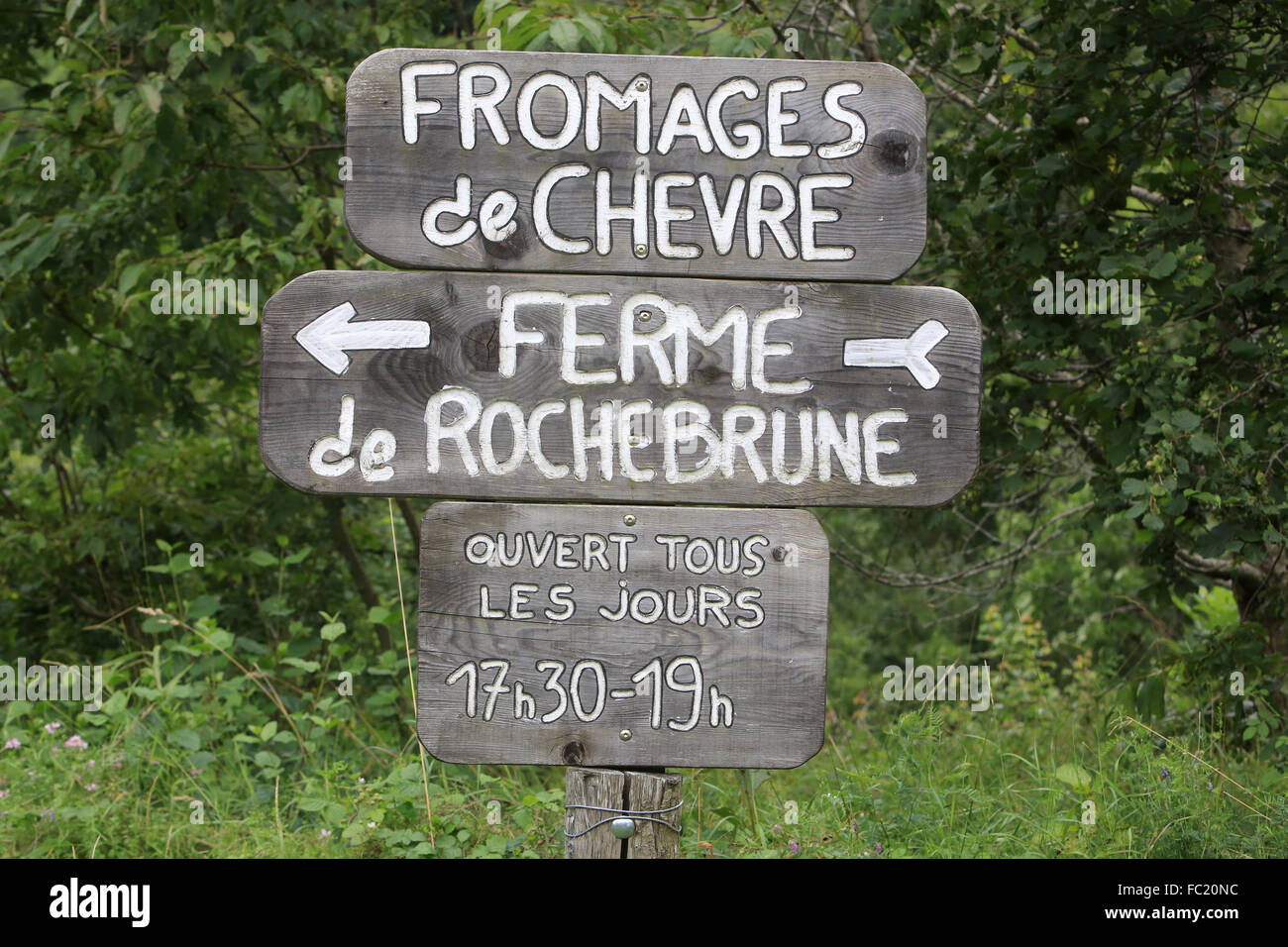 Goat cheese. Farm Rochebrune Stock Photo Alamy