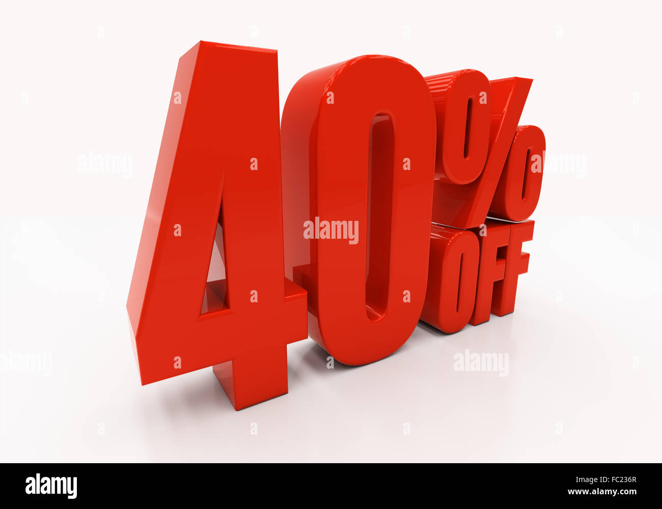 3d 40 Percent Stock Photo Alamy