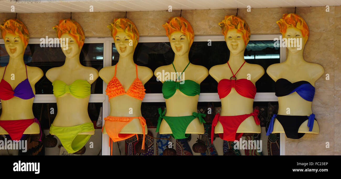 fashion shop for bikini and swimsuit Stock Photo