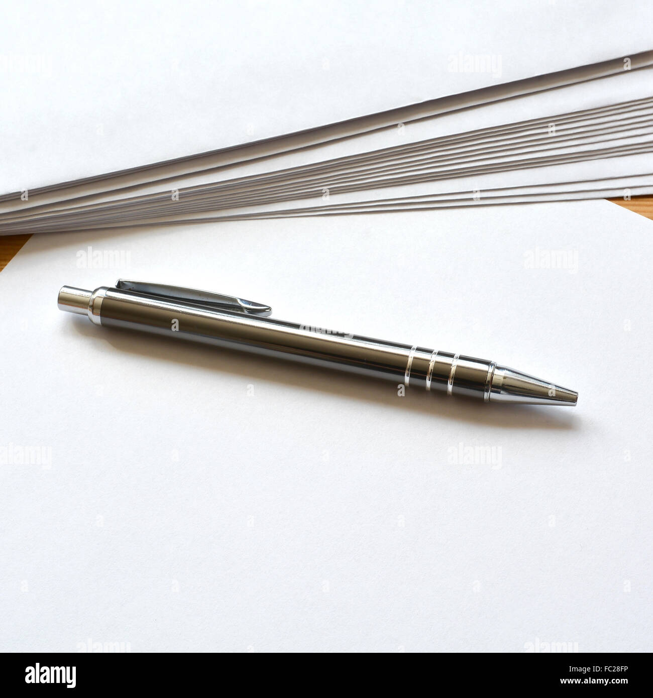 blank note paper Stock Photo