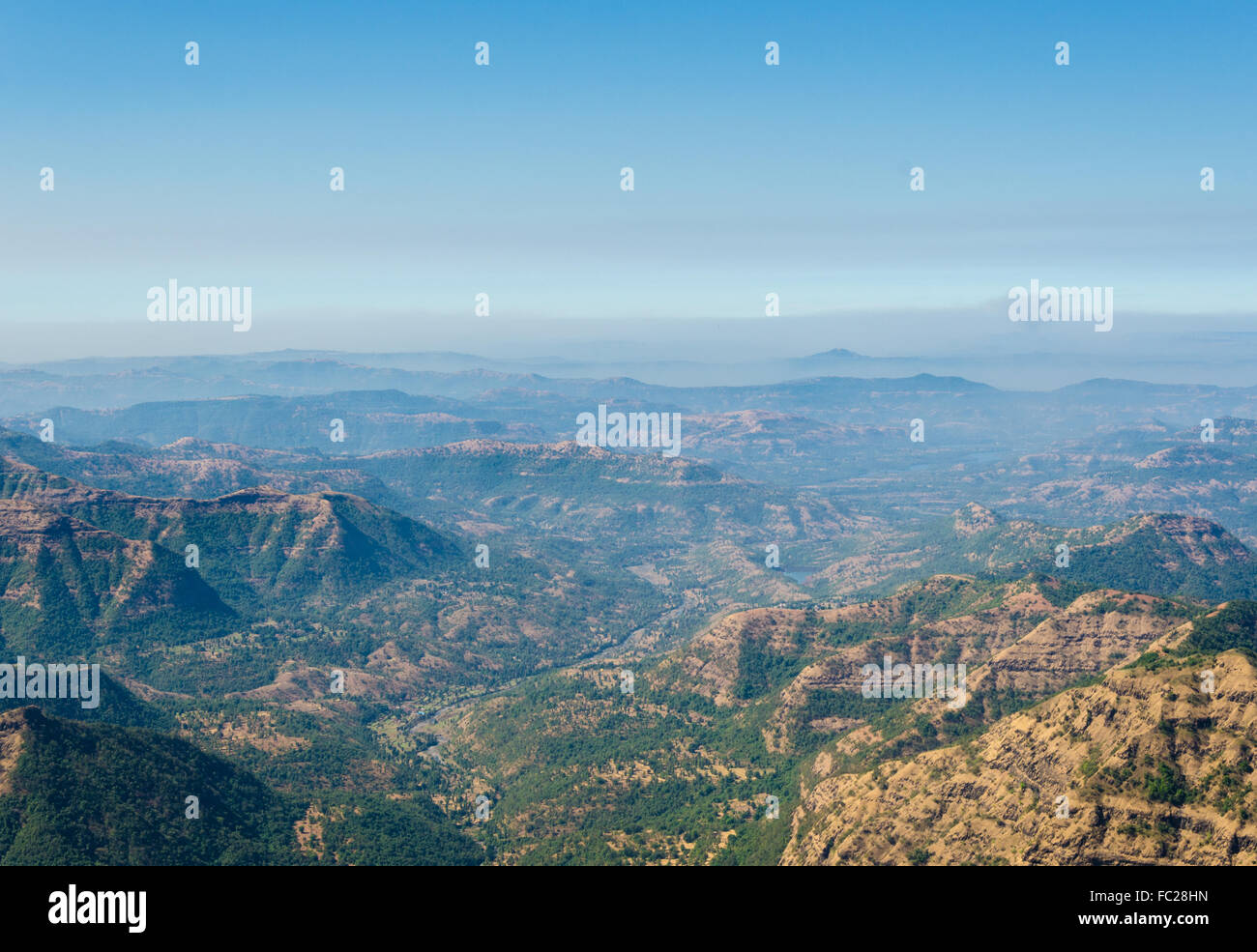 View from Arthur Seat Point, Mahabaleshwar, Maharashtra, India Stock Photo