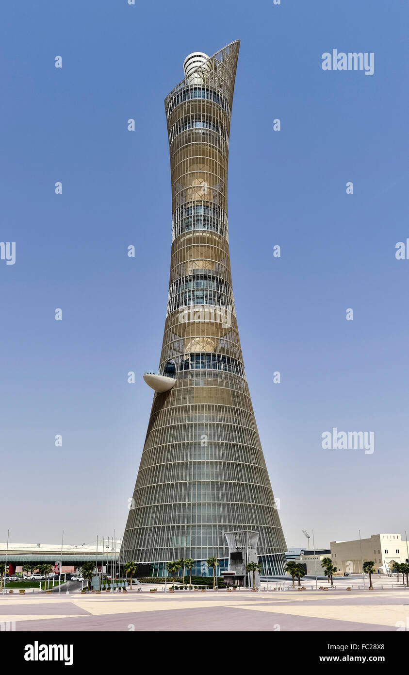 Aspire Tower Doha Qatar Stock Photo Alamy