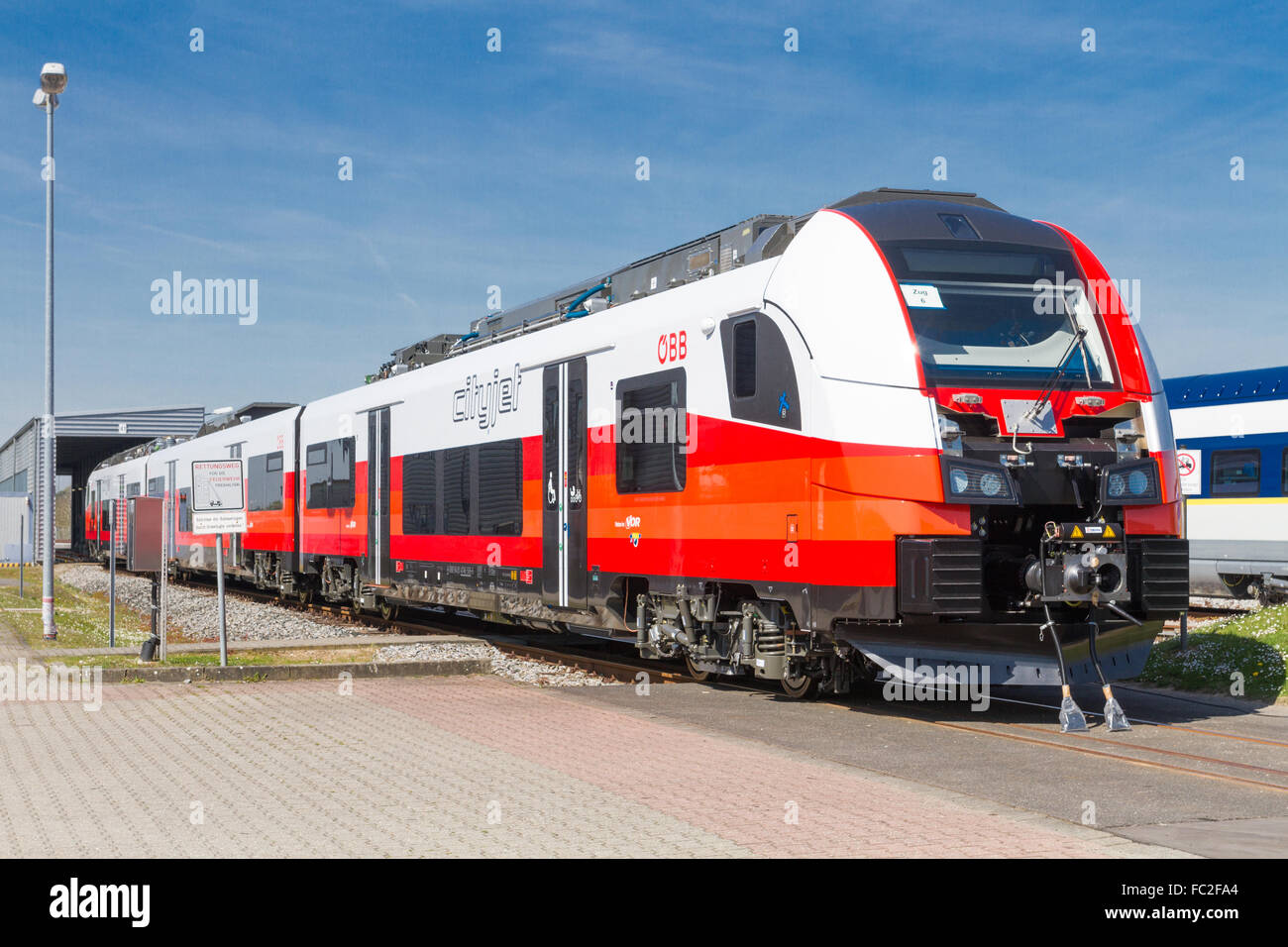 SIEMENS Desiro-Train for Austria Stock Photo