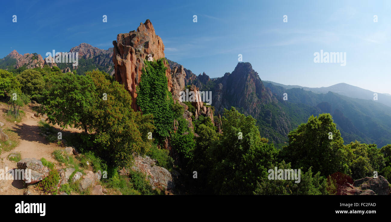 Calanches de Piana - Corsica Stock Photo - Alamy