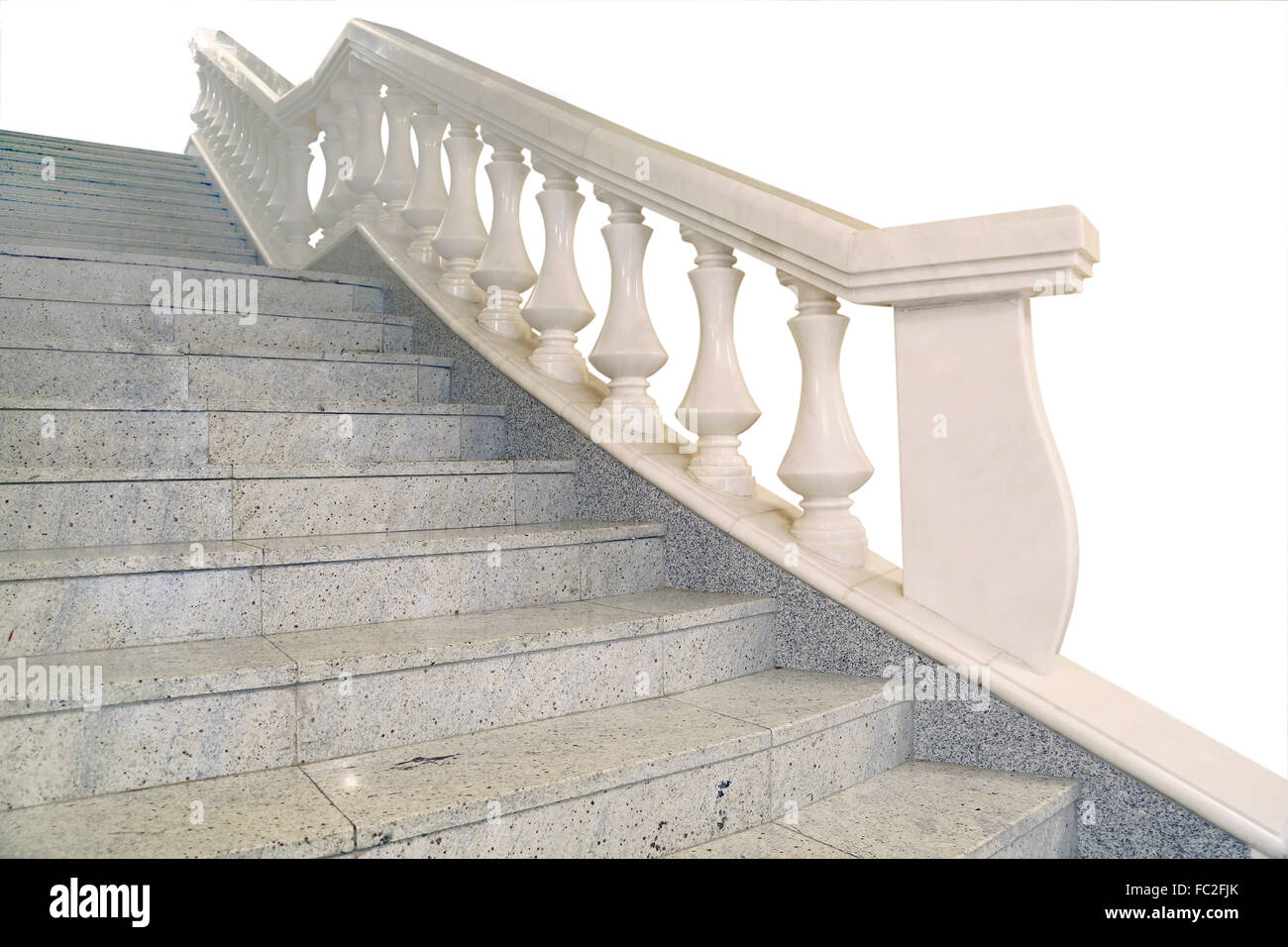 fragment of a marble staircase Stock Photo
