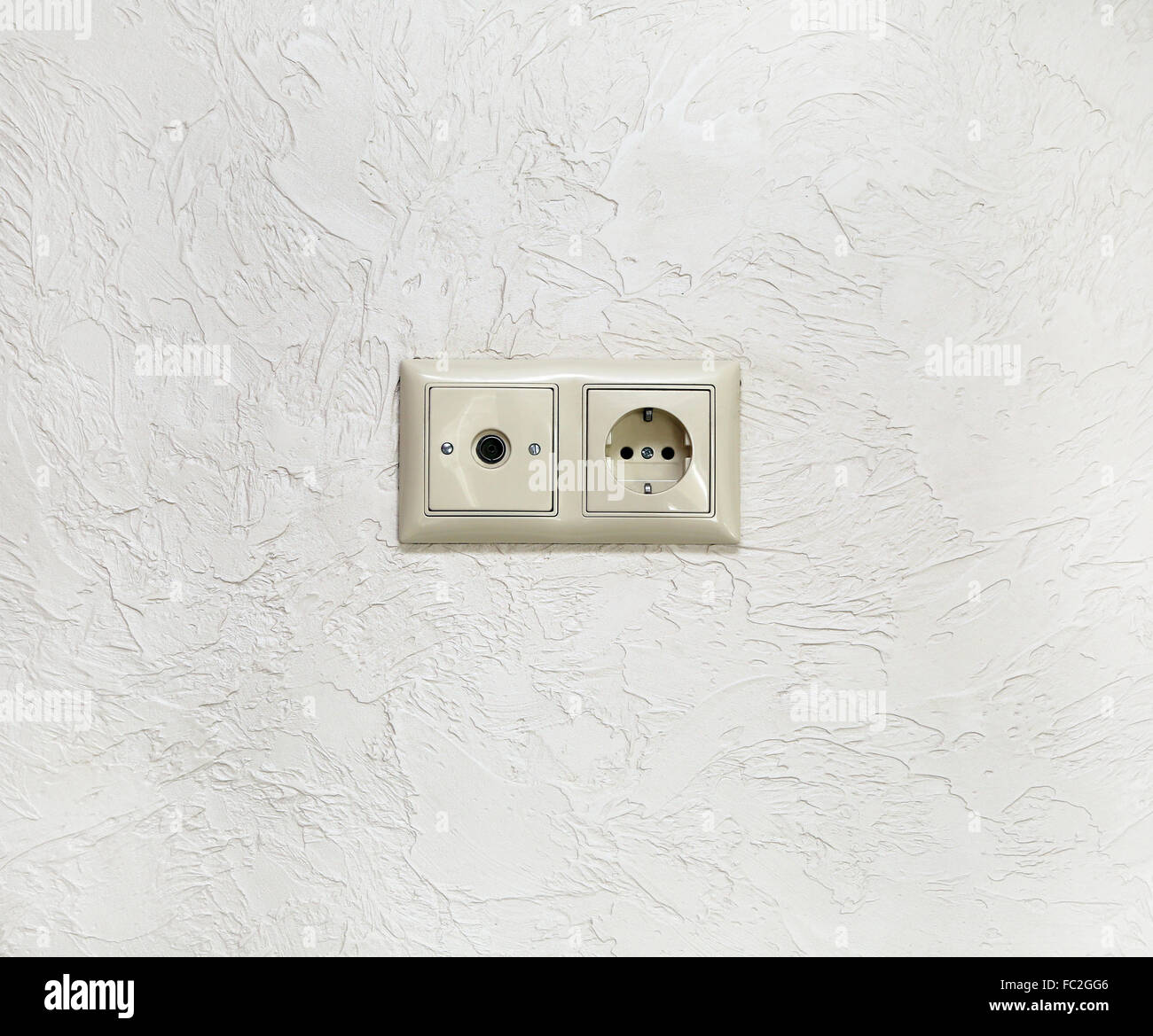 electrical outlet, television Stock Photo Alamy