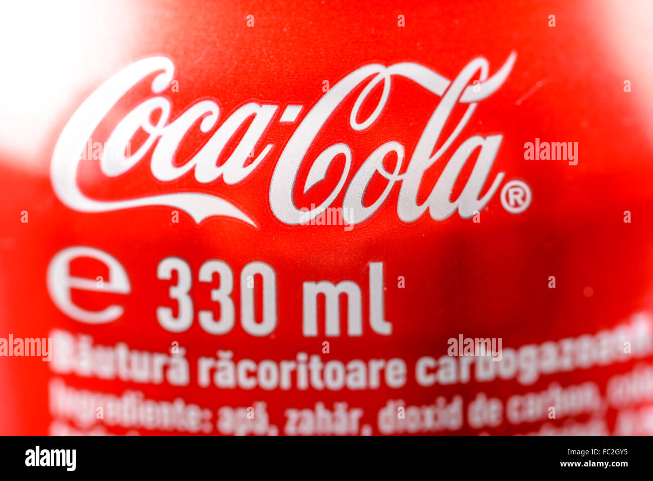 Coca Cola Can Close Up Stock Photo - Alamy