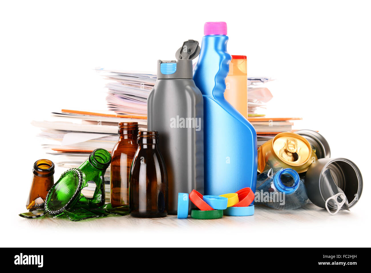 Recyclable garbage consisting of glass Stock Photo Alamy