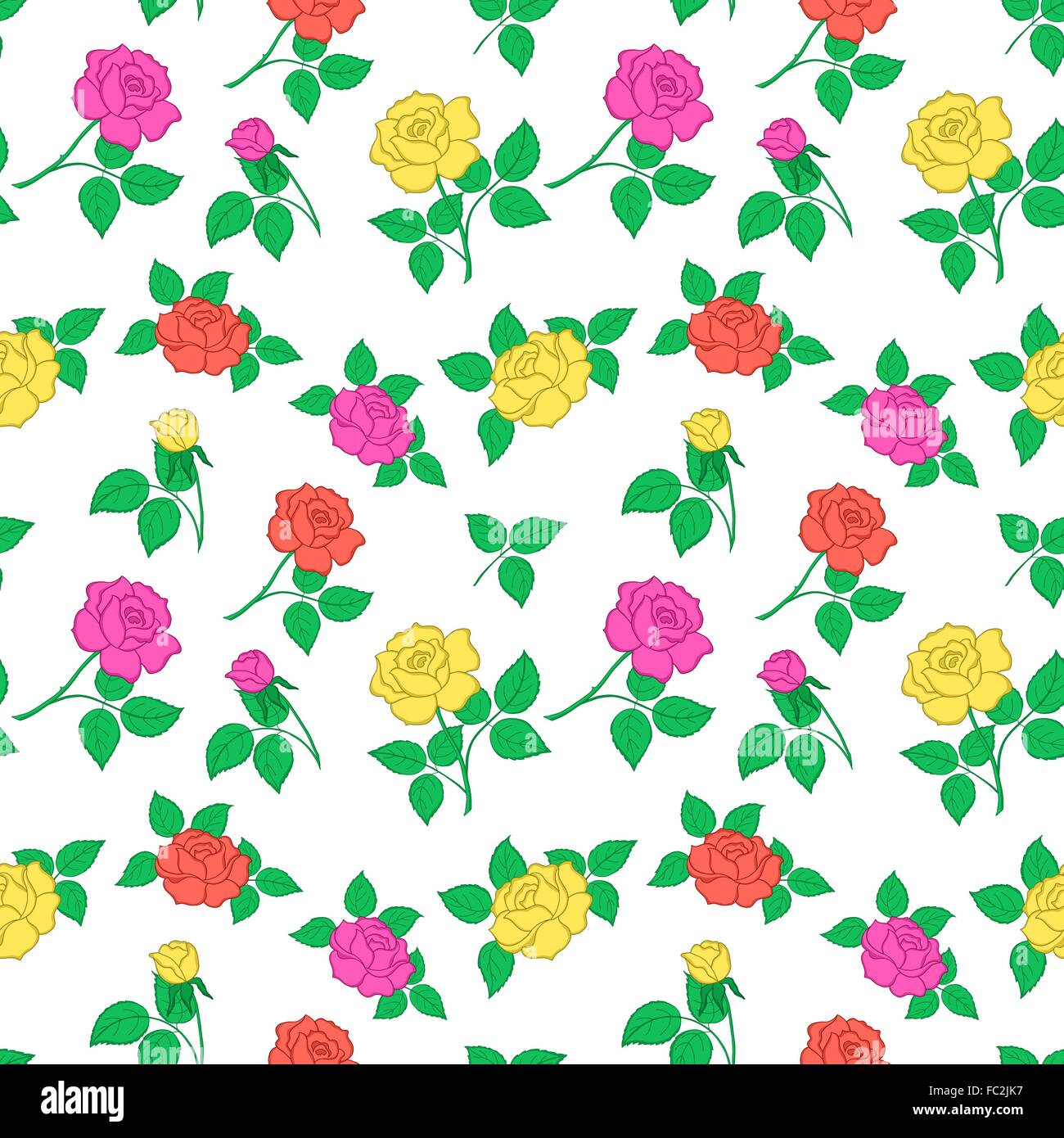 Seamless Flower Background Stock Vector Image & Art - Alamy
