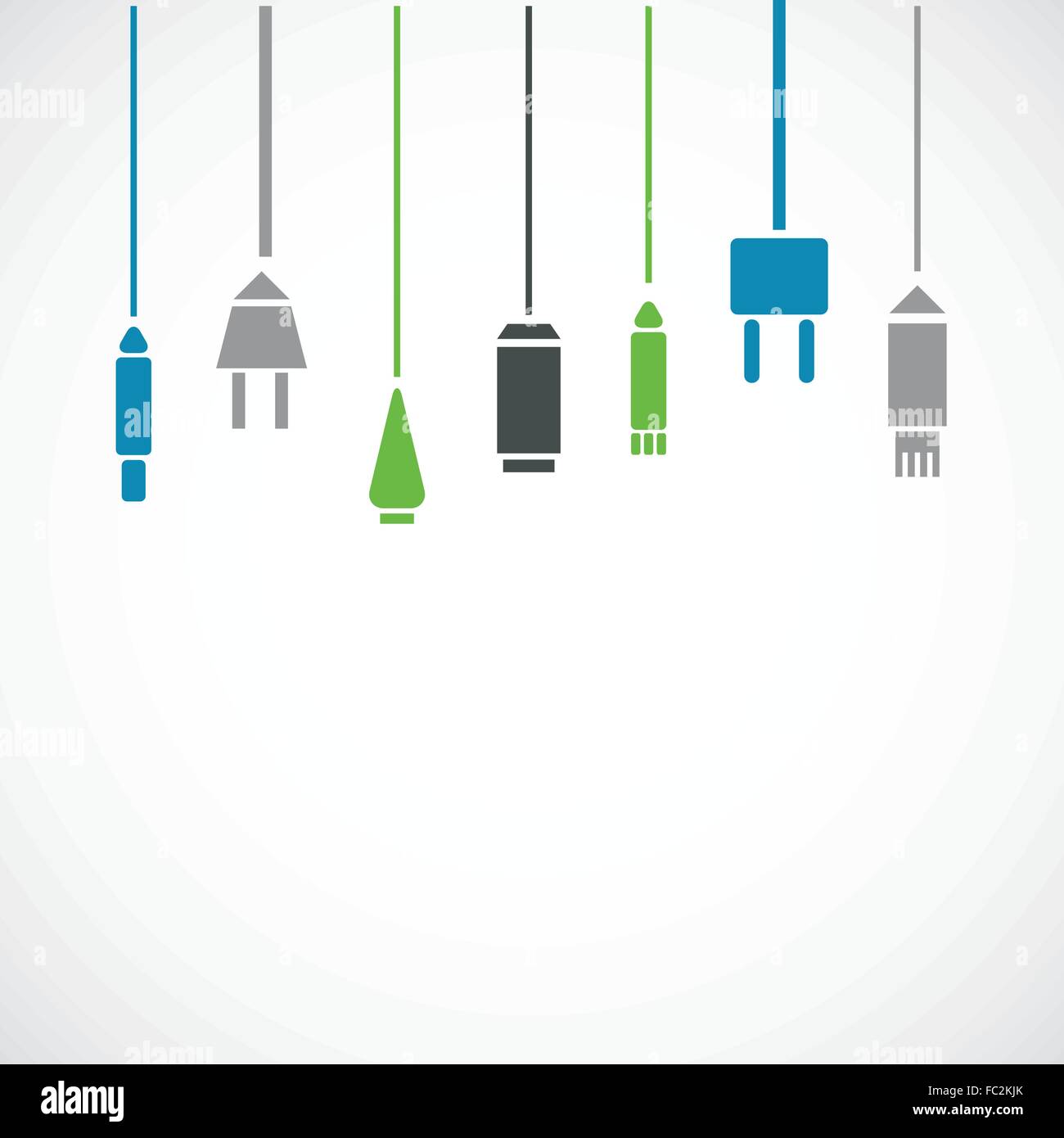 Different connection plugs and wires Stock Vector Image & Art - Alamy