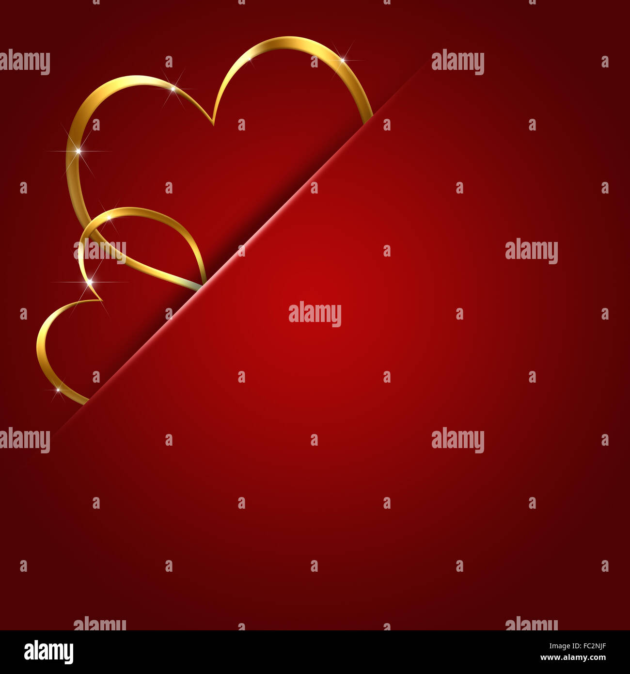 abstract red hearts valentine red background for the lovers day Stock Photo