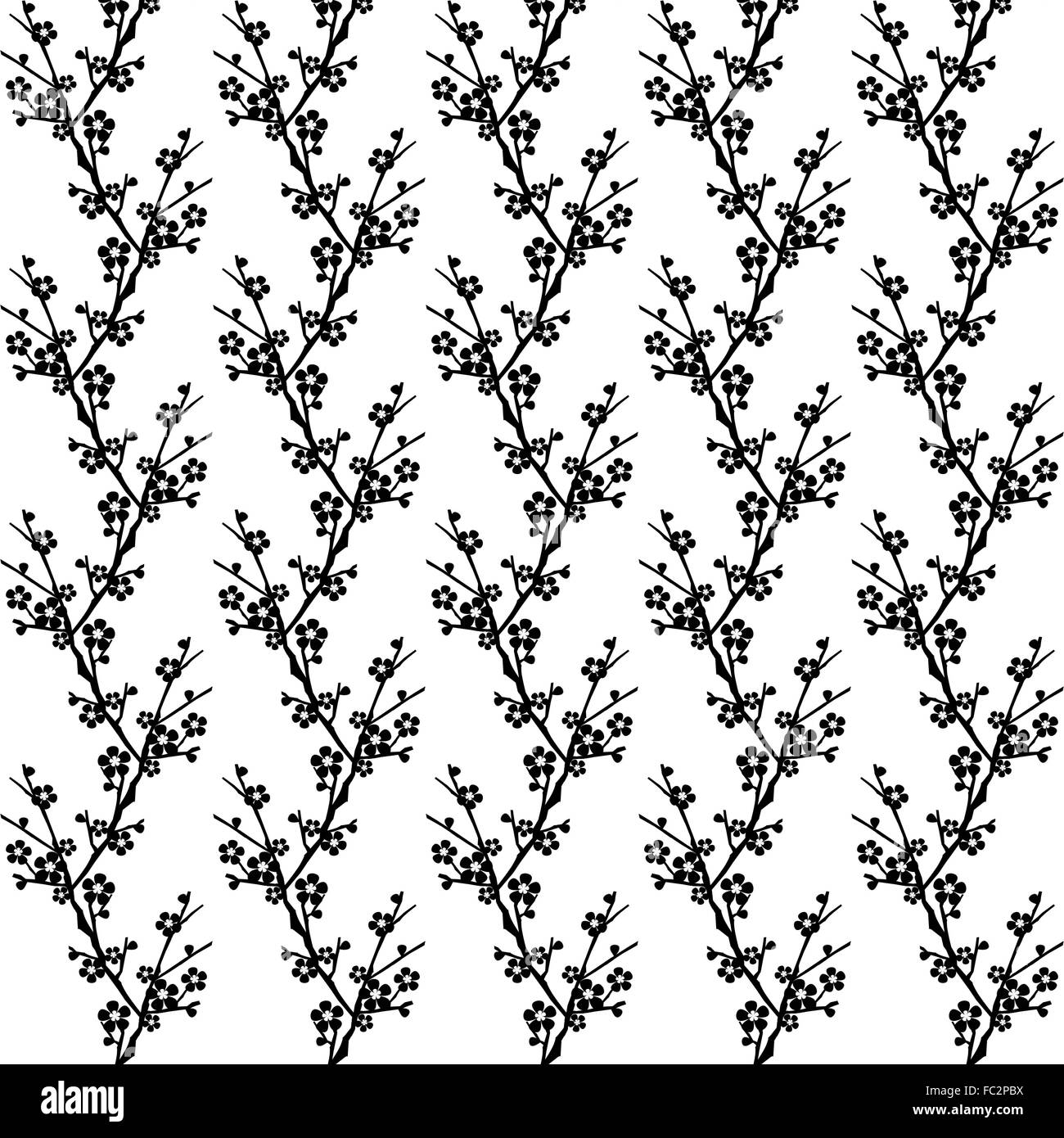 Background of seamless Cherry blossom pattern Stock Photo Alamy