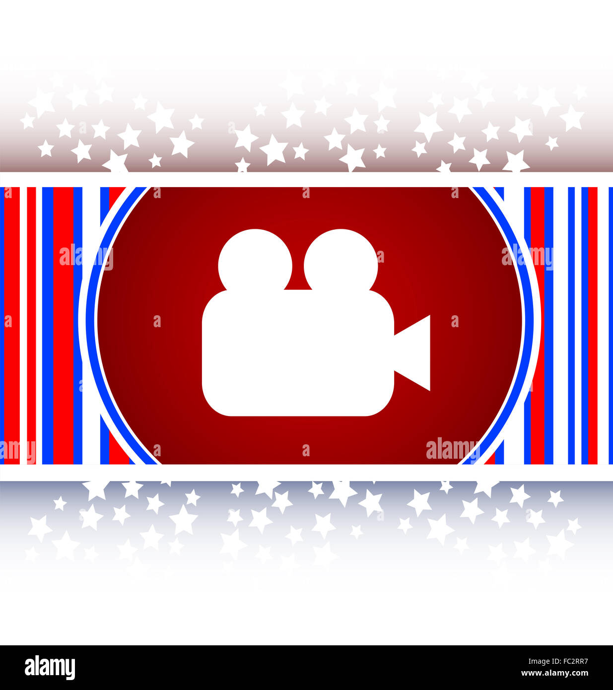 video camera icon web app button vector Stock Photo - Alamy