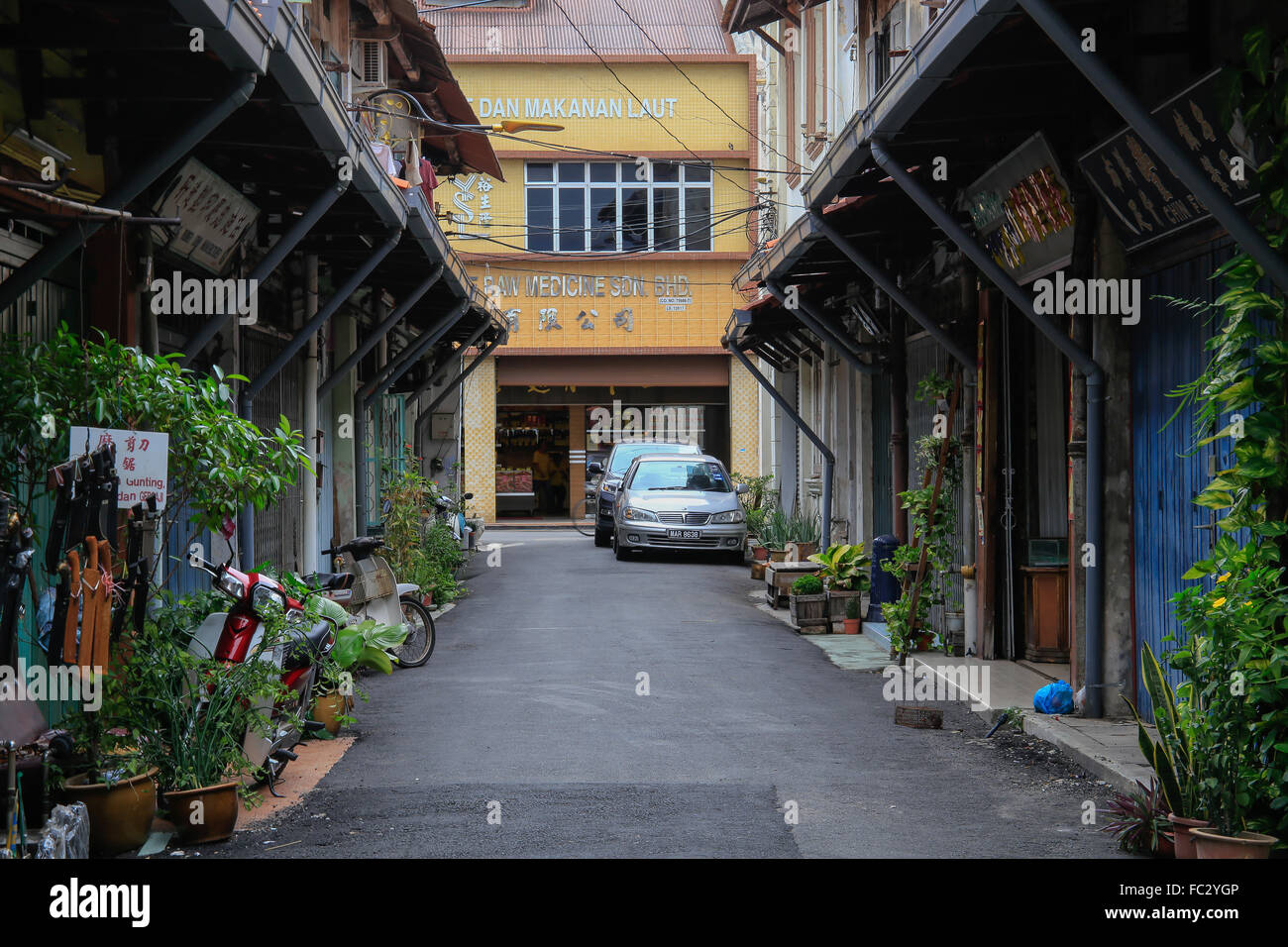 Street of Malacca, Malaysia. Stock Photo
