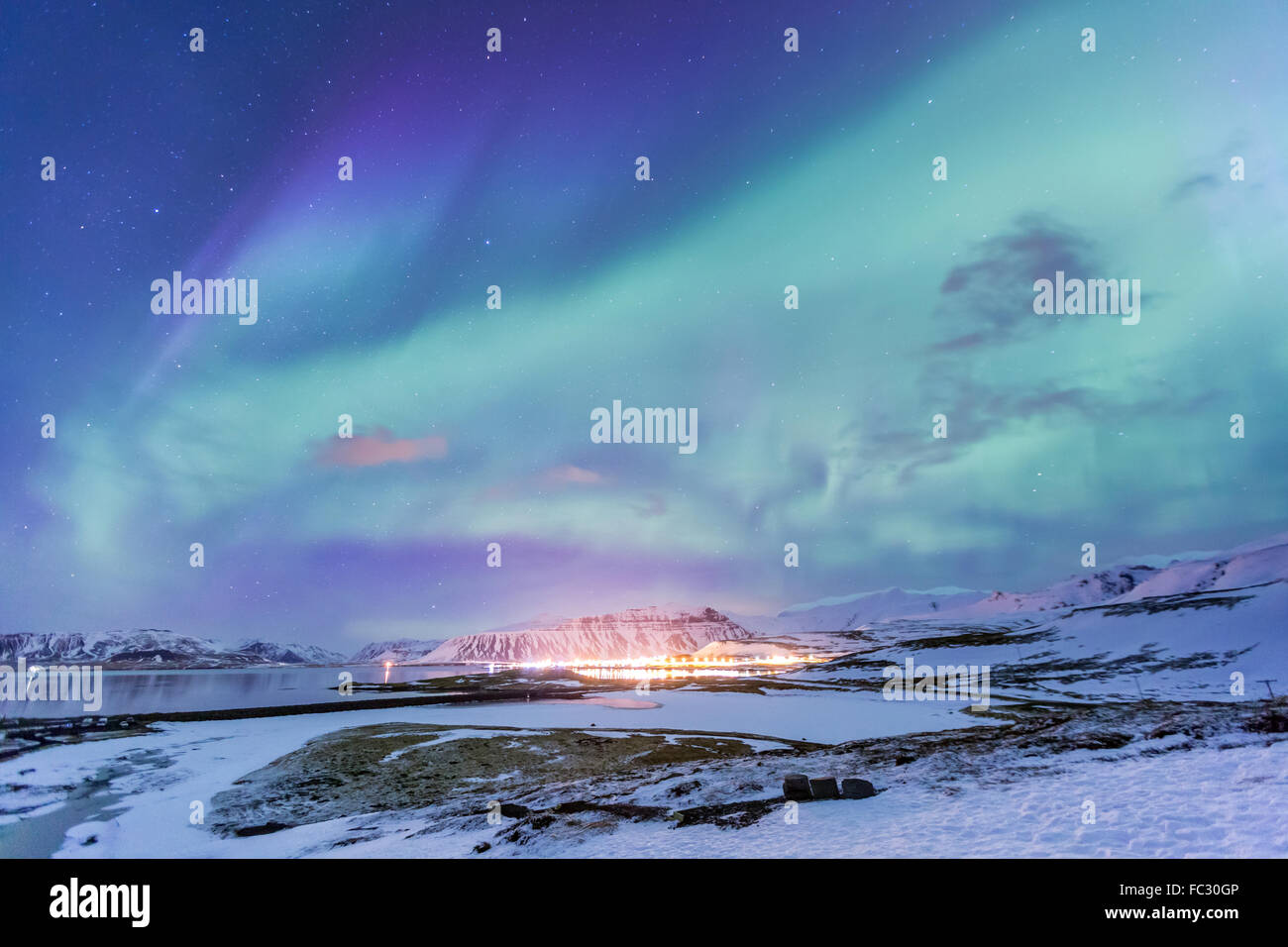 Northern Light Aurora borealis Iceland Stock Photo - Alamy
