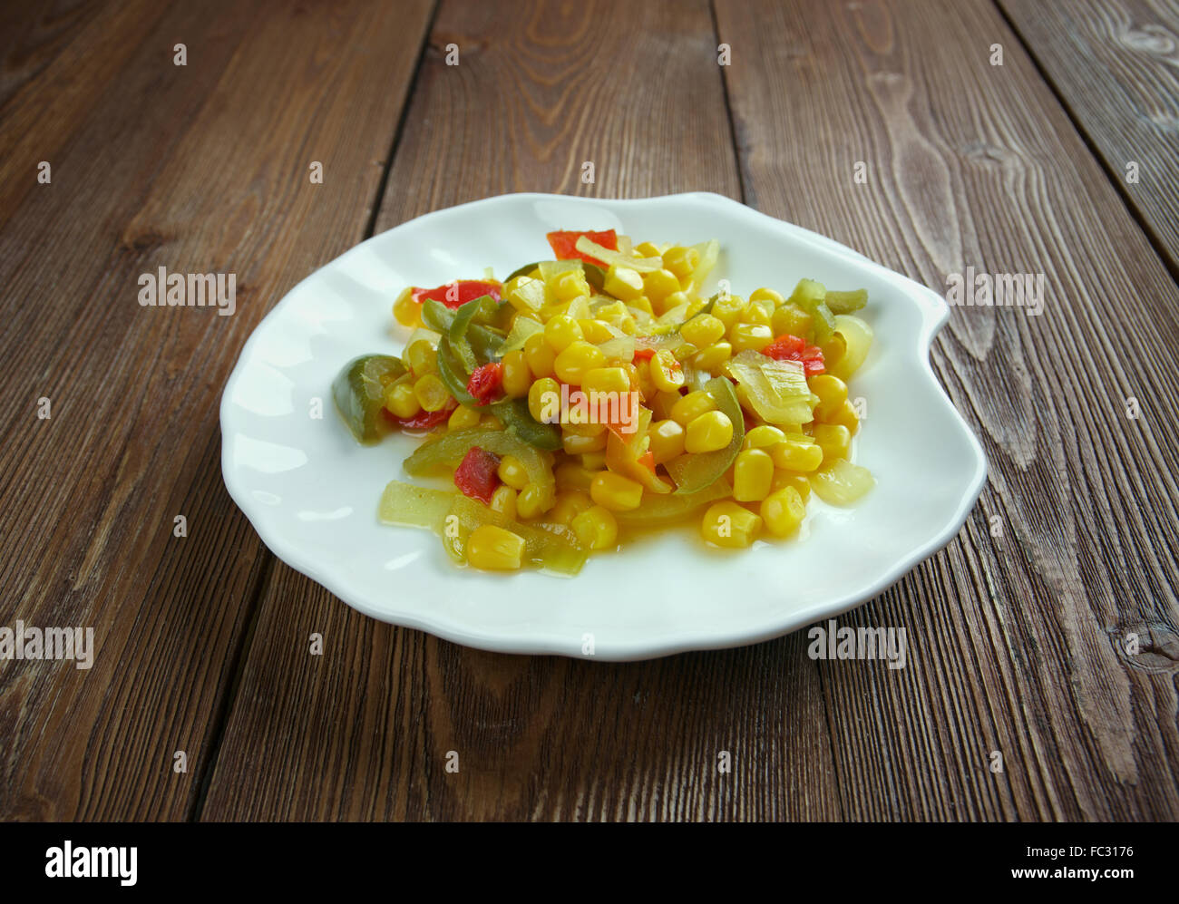 Corn relish Stock Photo