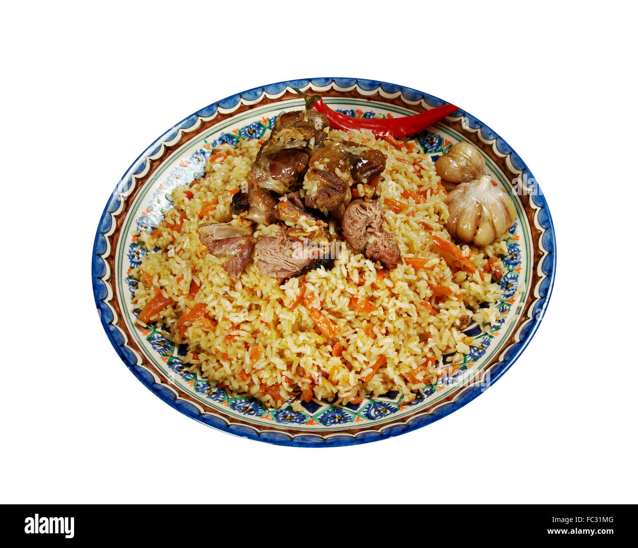 Uzbek pilaf Stock Photo - Alamy