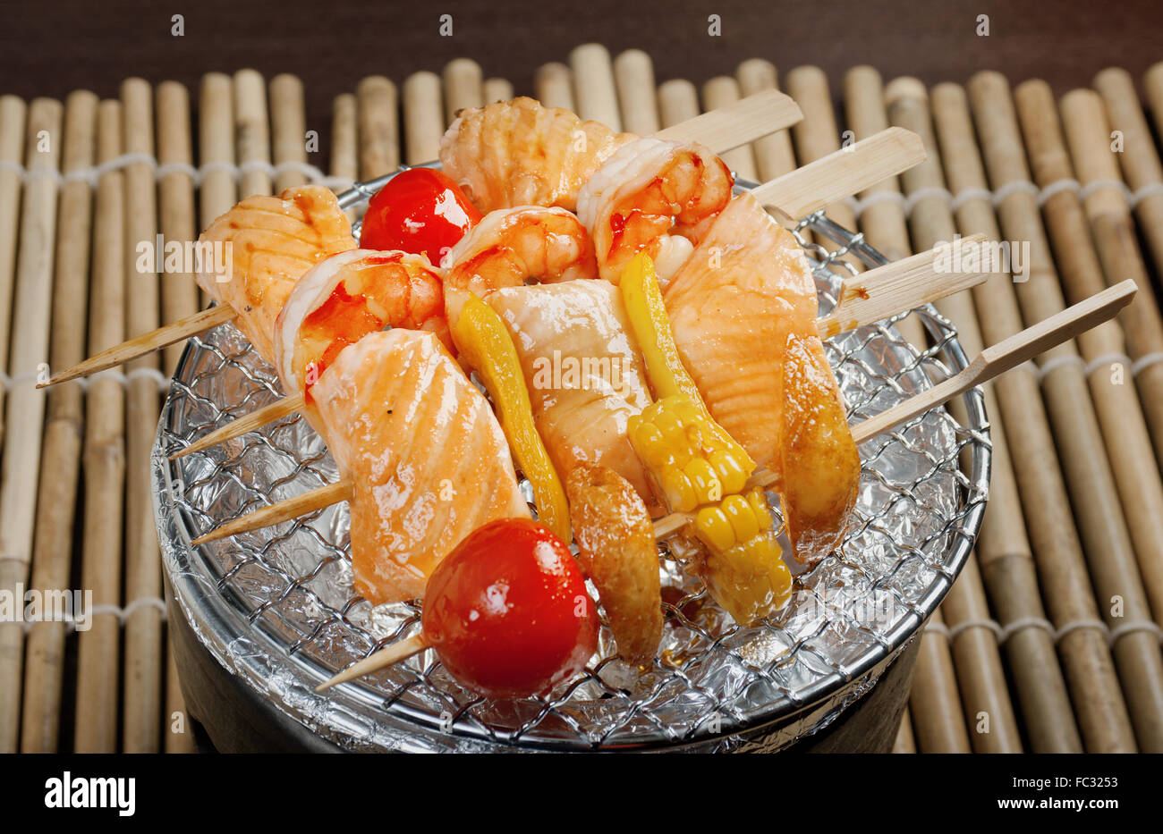 Skewered cuisine hi res stock photography and images Alamy