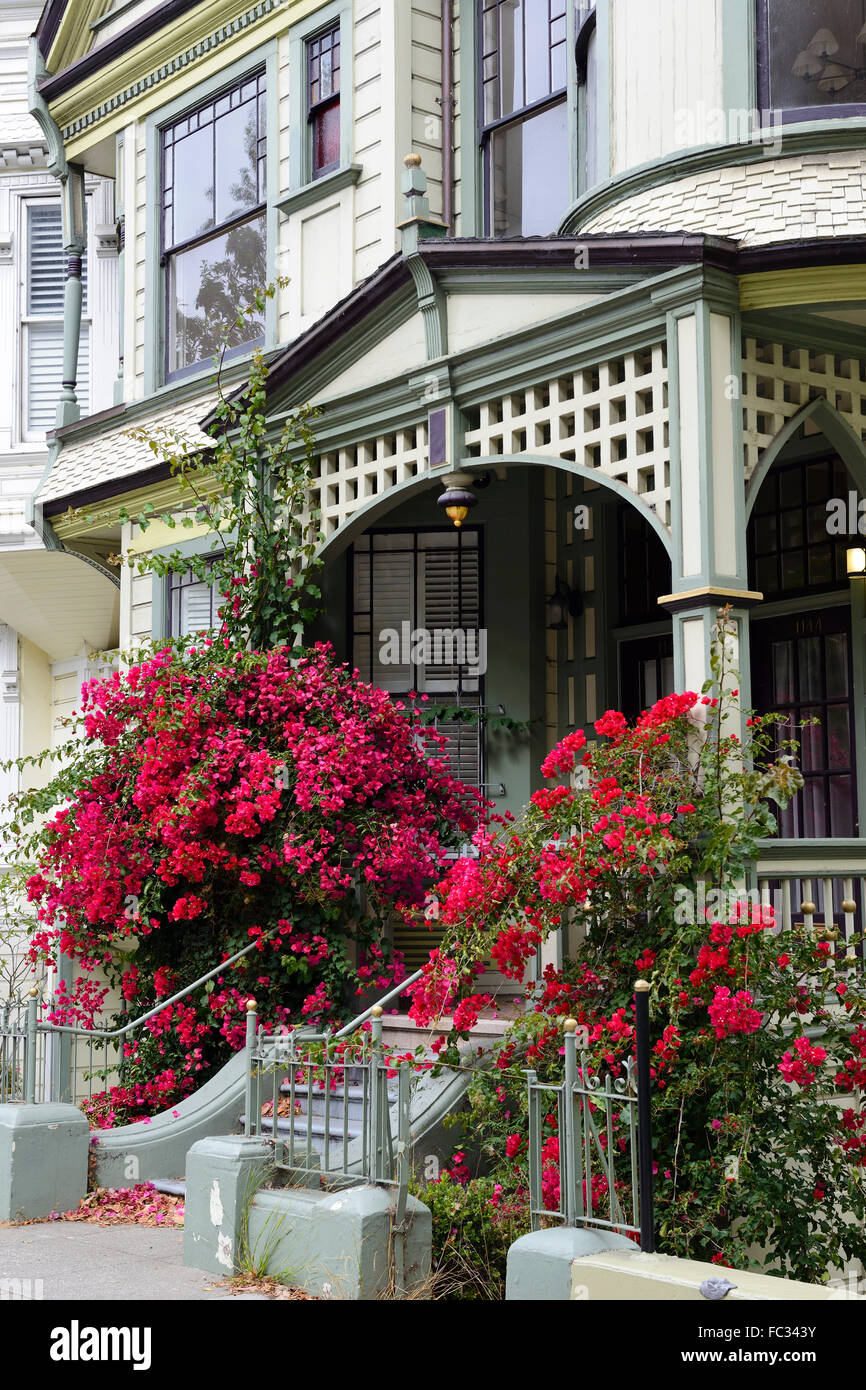 Colourful Victorian Town House in Lower Haight, San Francisco, California, USA Stock Photo Alamy