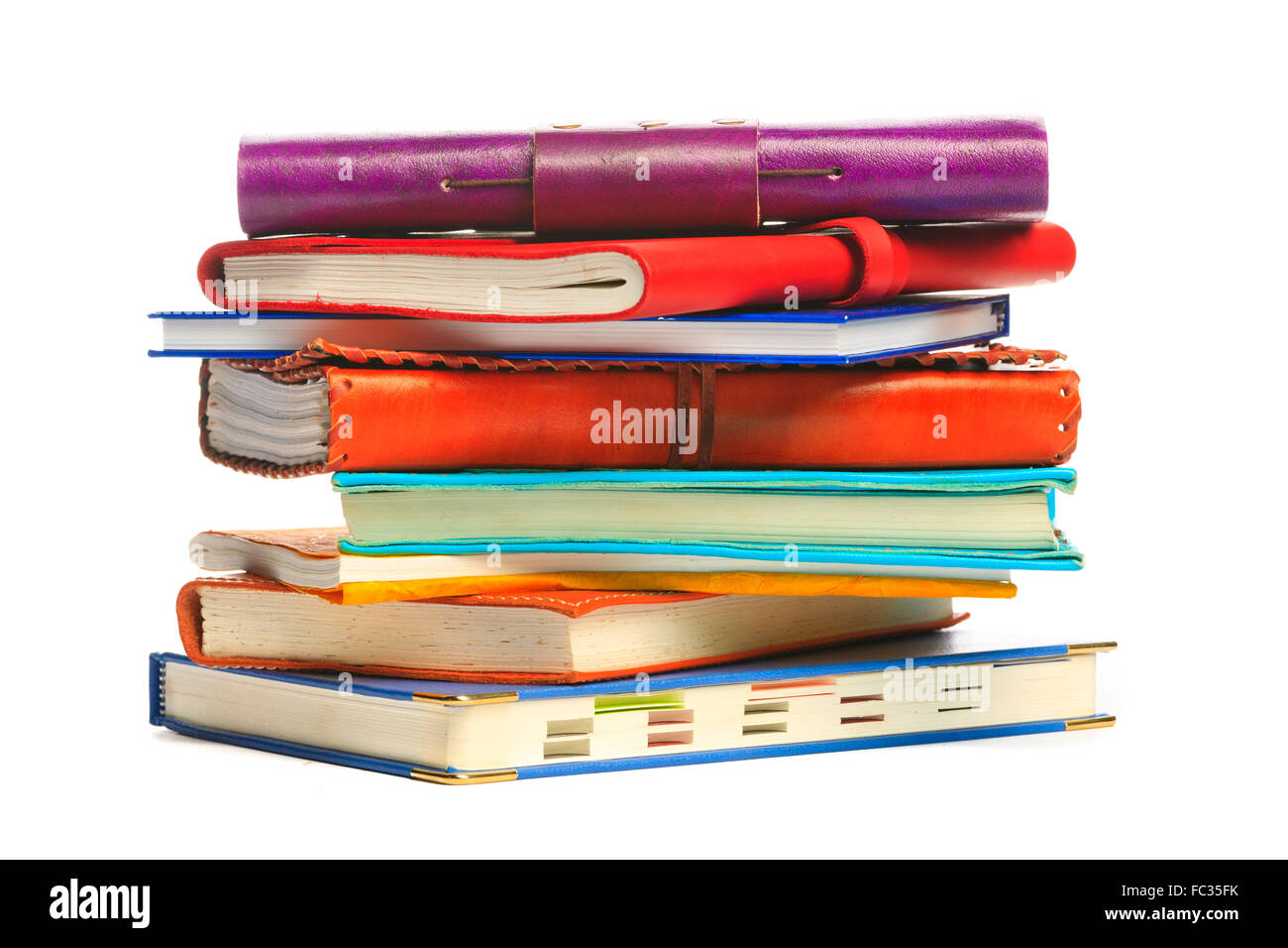 Notebook on the white background Stock Photo - Alamy