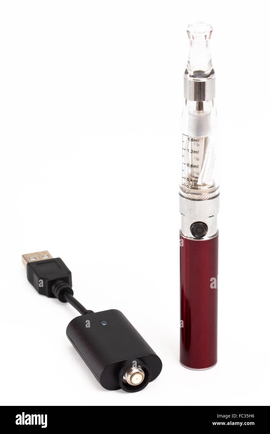 E-cigarette with charging cable Stock Photo - Alamy