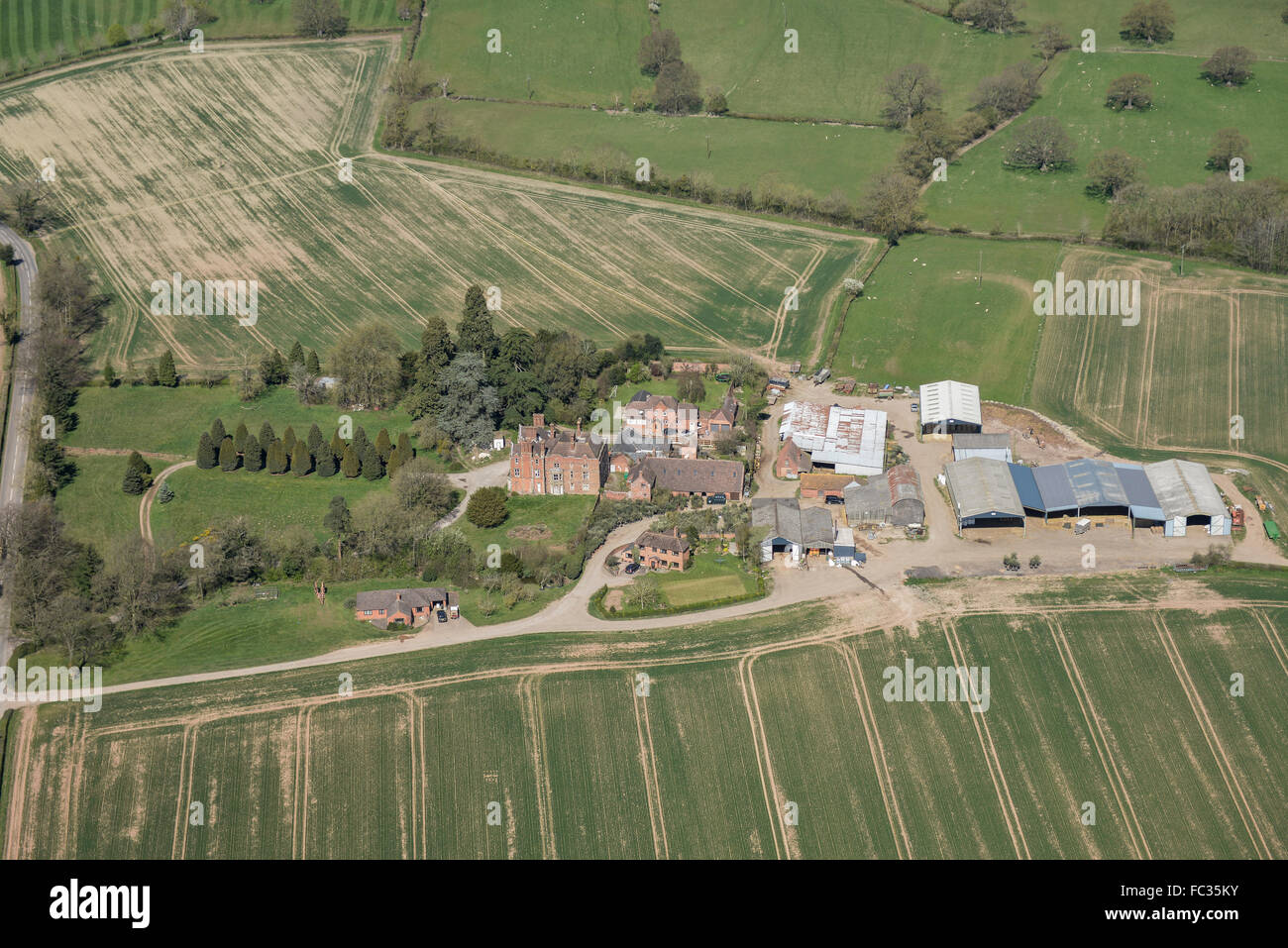 Ariel view of farm hires stock photography and images Alamy