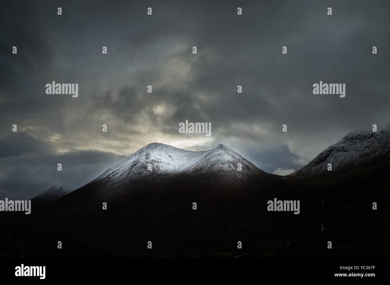 Isle of skye in winter Stock Photo