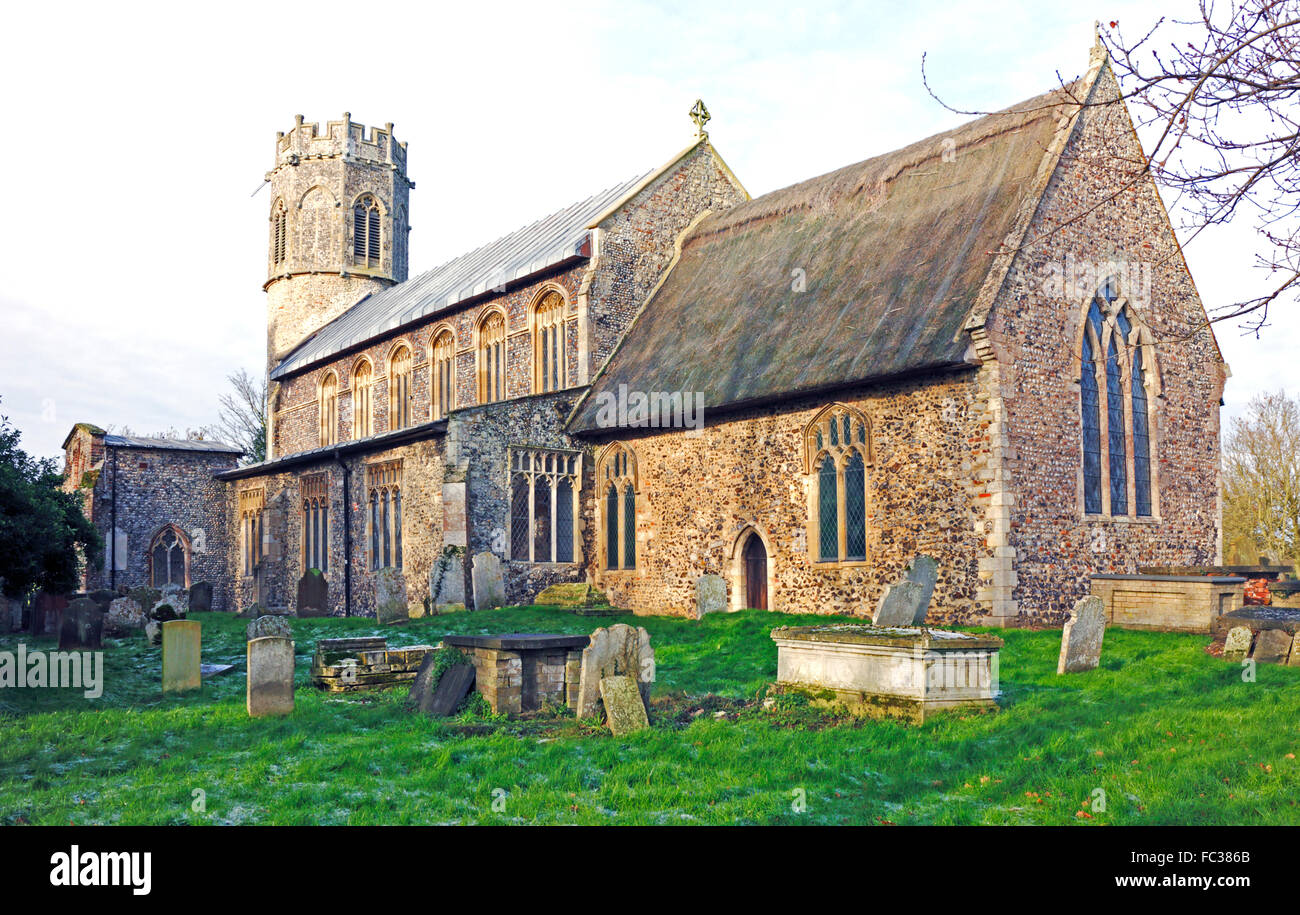 A view of the parish church of St Nicholas at Potter Heigham, Norfolk