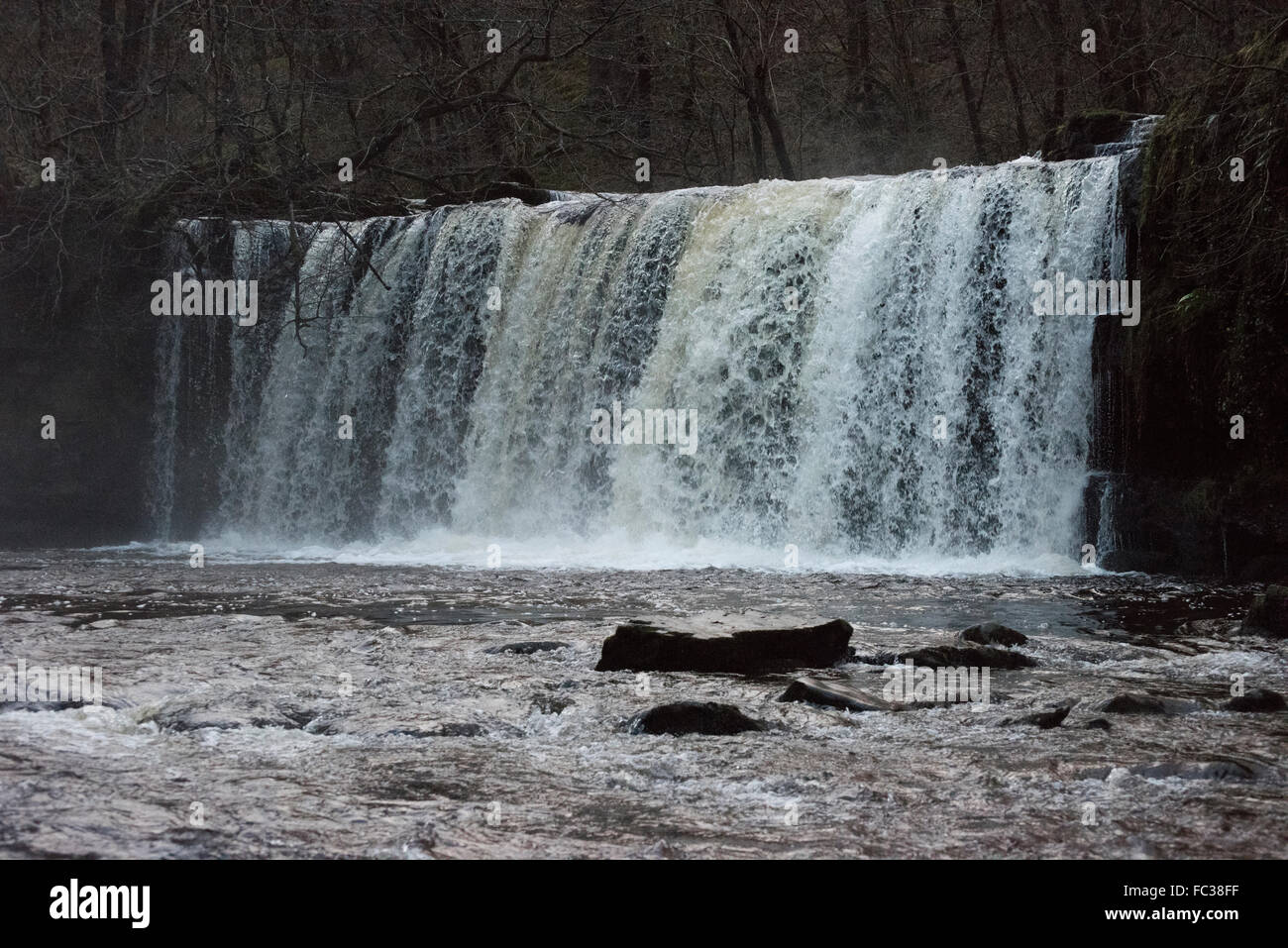 Waterfalls, waterfall country, Brecon Beacons, mid Wales Stock Photo ...