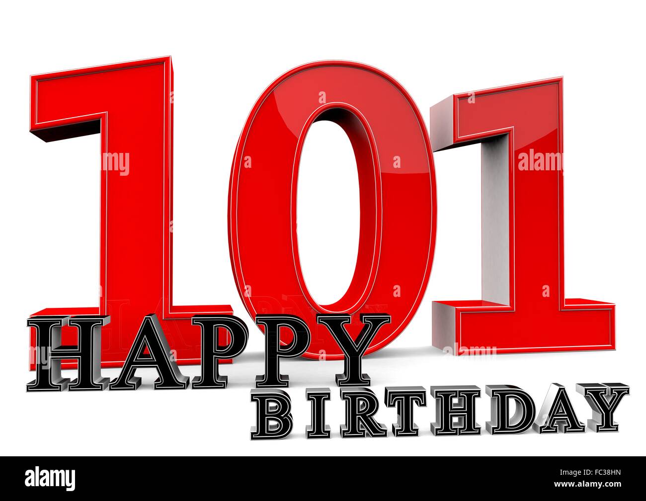Happy Birthday zum 101. Geburtstag Stock Photo Alamy