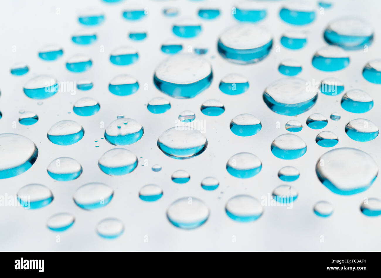Water droplets on a white background Stock Photo - Alamy