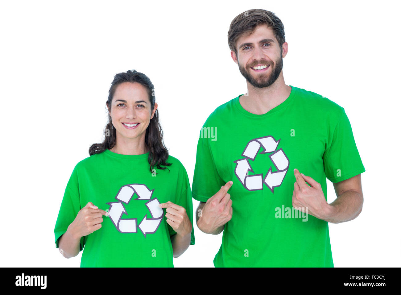 Recycling friend printed T-shirt