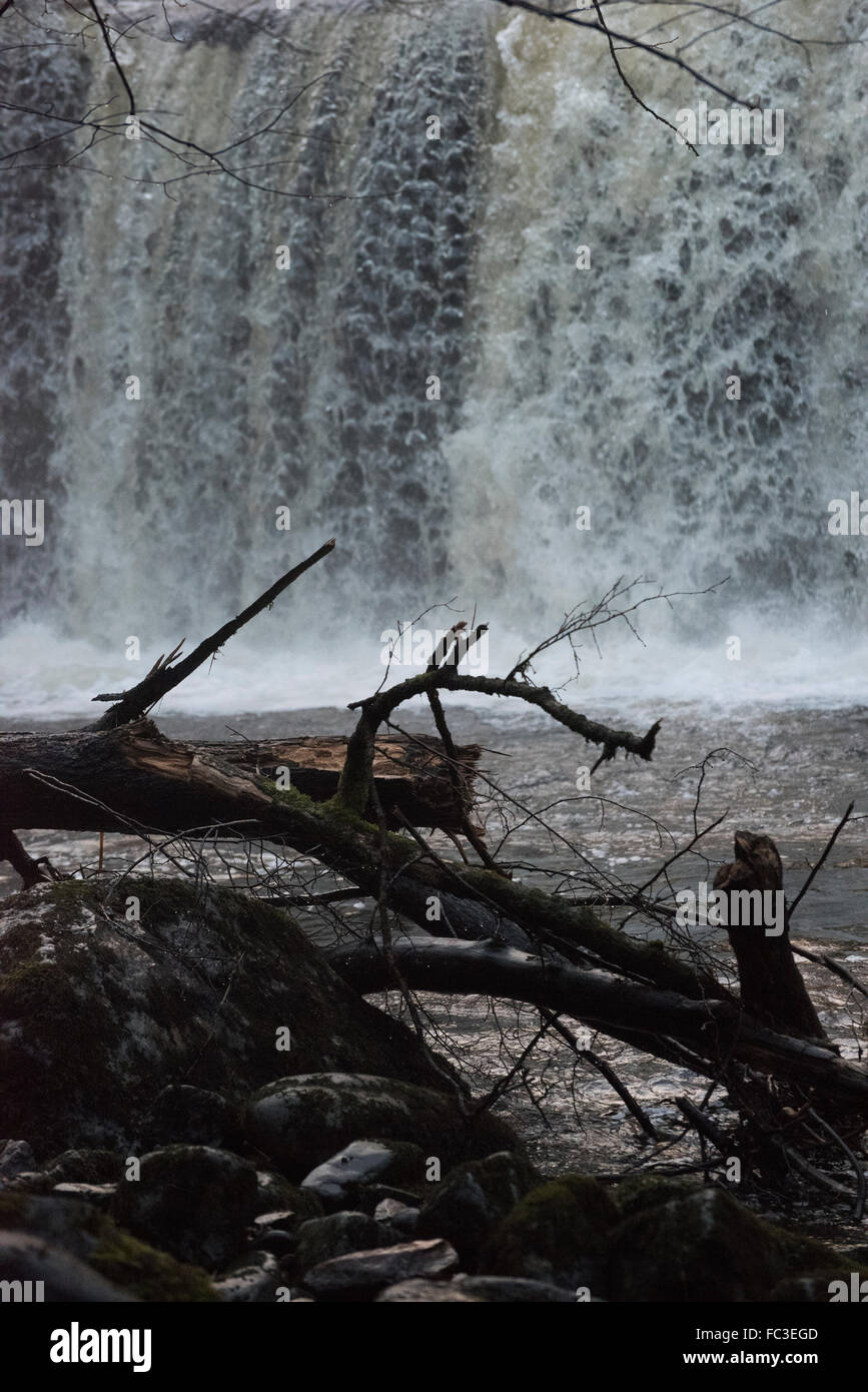 Waterfalls, waterfall country, Brecon Beacons, mid Wales Stock Photo ...