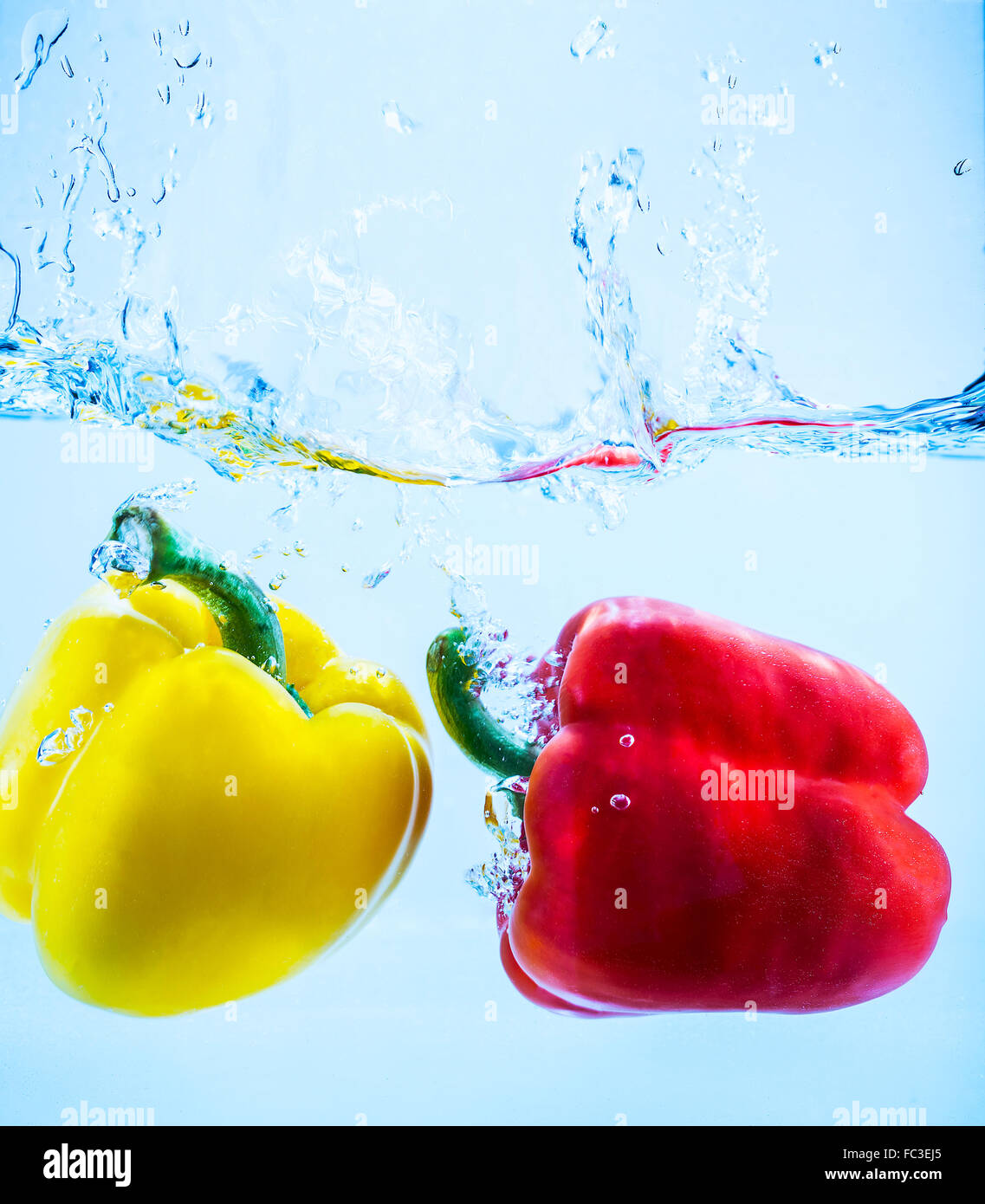 Paprika in water Stock Photo Alamy