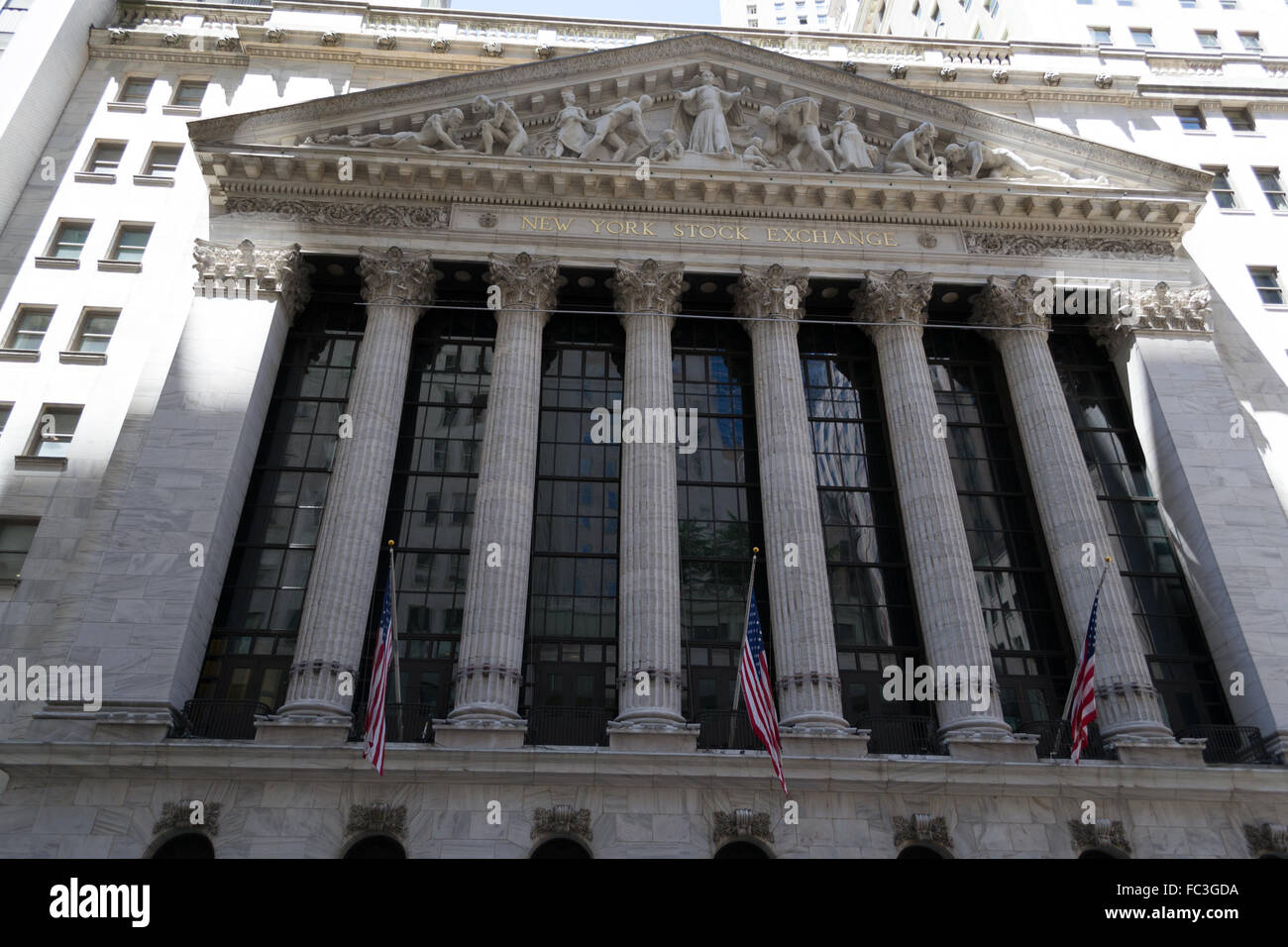 NYC stock exchange building Stock Photo