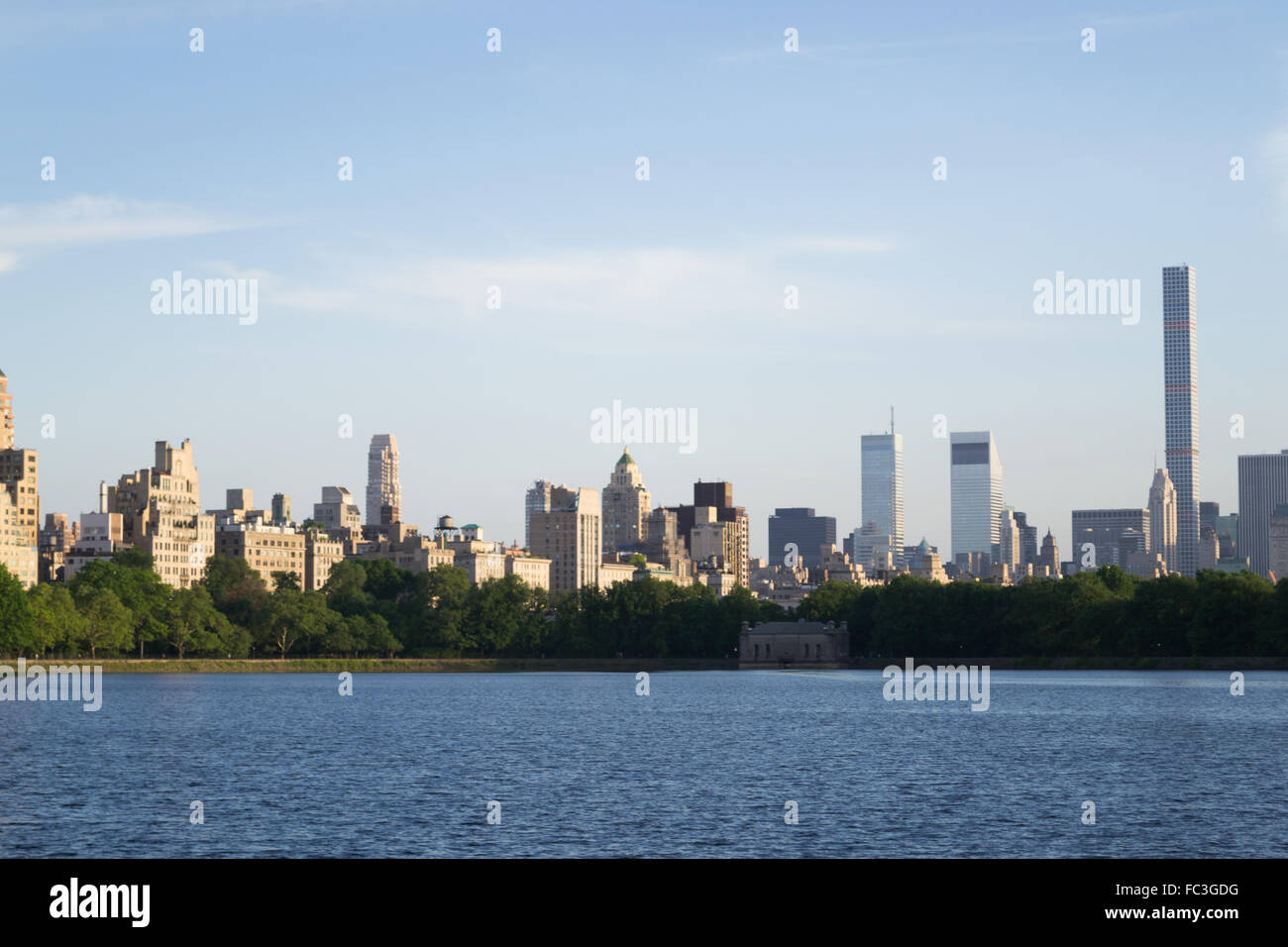 Midtown from the reservoir Stock Photo