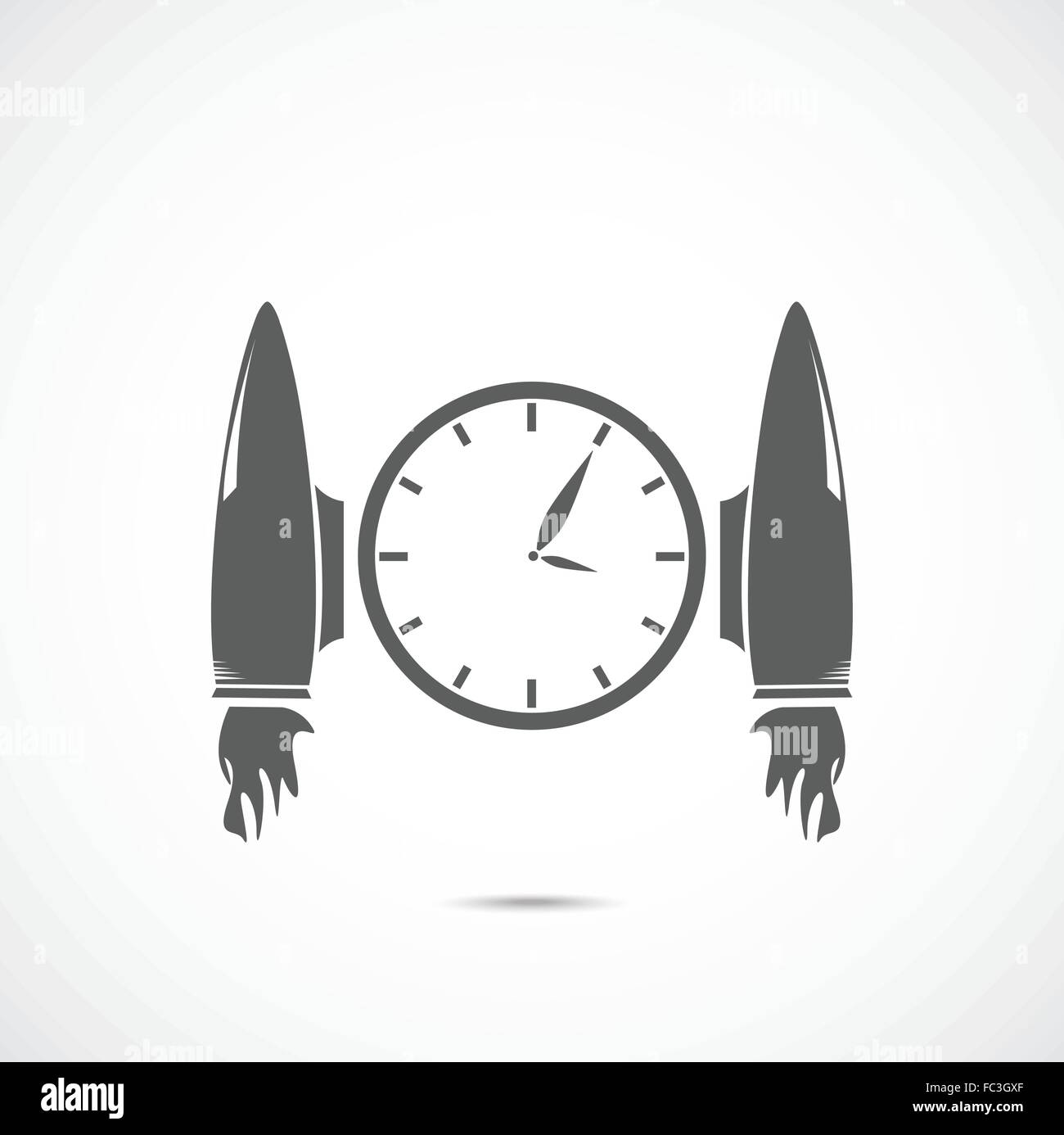 Engine Clock Icon Clock with jet engines Stock Vector Image & Art - Alamy