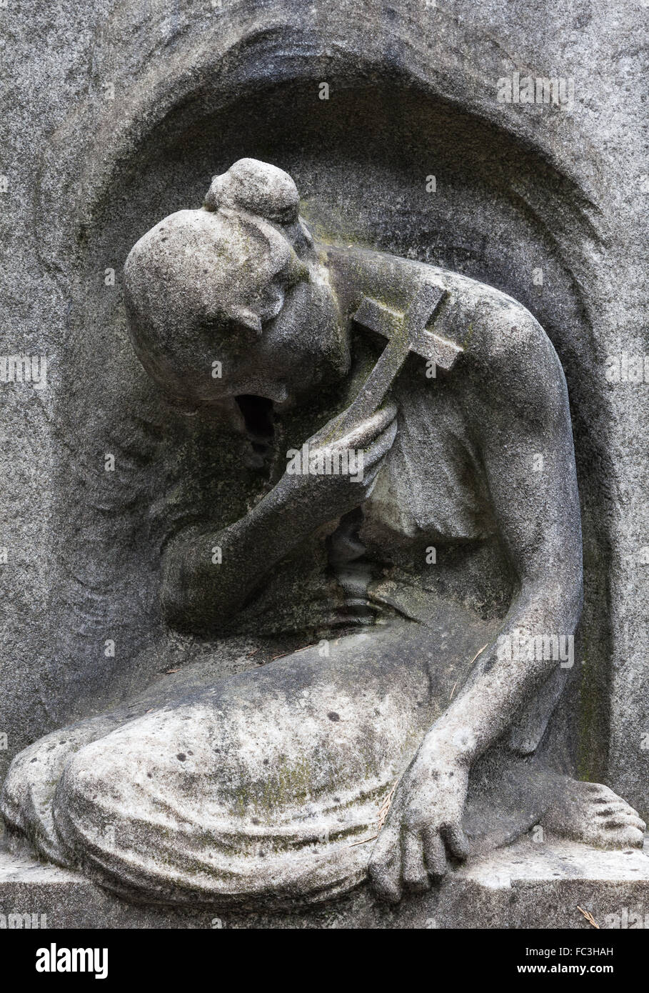 Old Cemetery statue Stock Photo