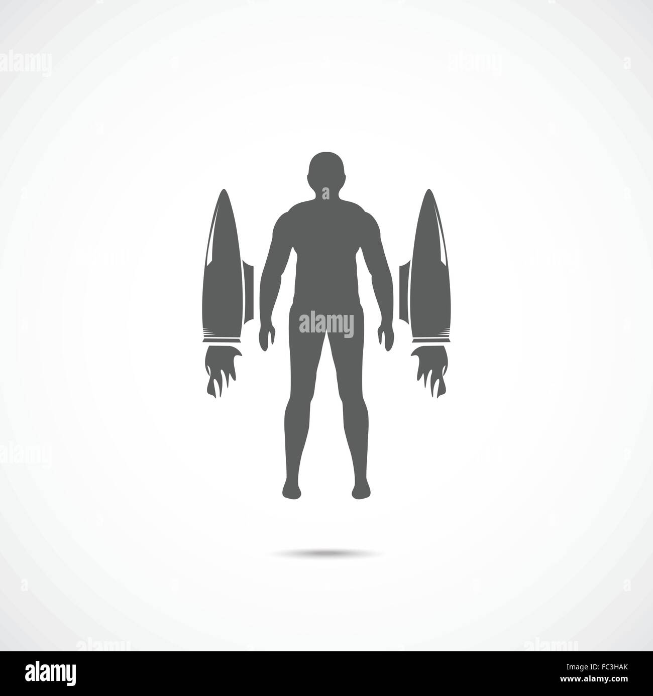 Human with jet engines Stock Vector Image & Art Alamy