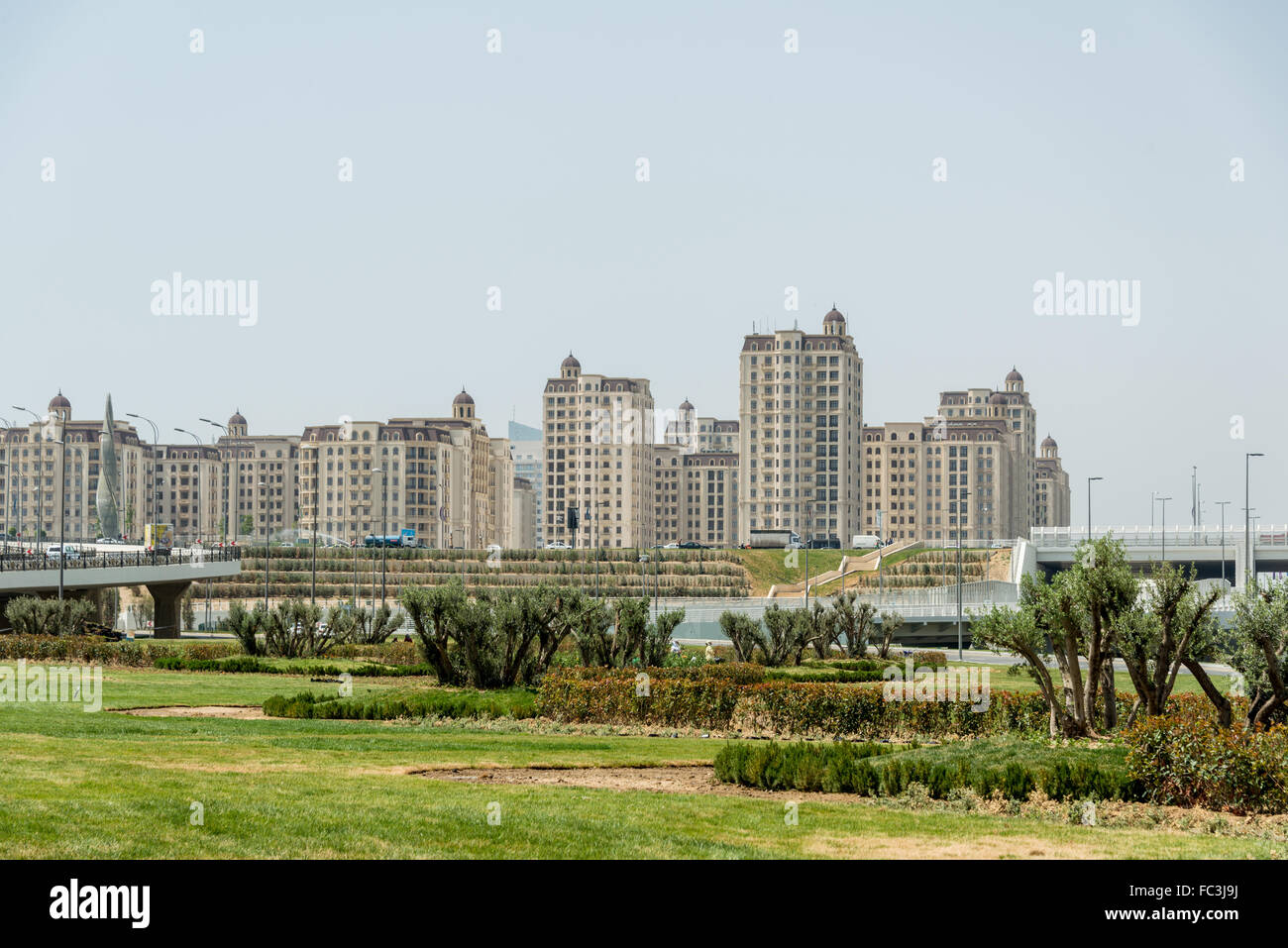 BAKU - MAY 10, 2015: Athletes Village on May 10 in BAKU, Azerbaijan. Baku Azerbaijan will host the first European Games Stock Photo