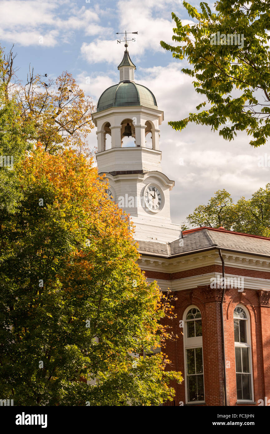 The historic Leesburg courthouse on King Street in the colonial village