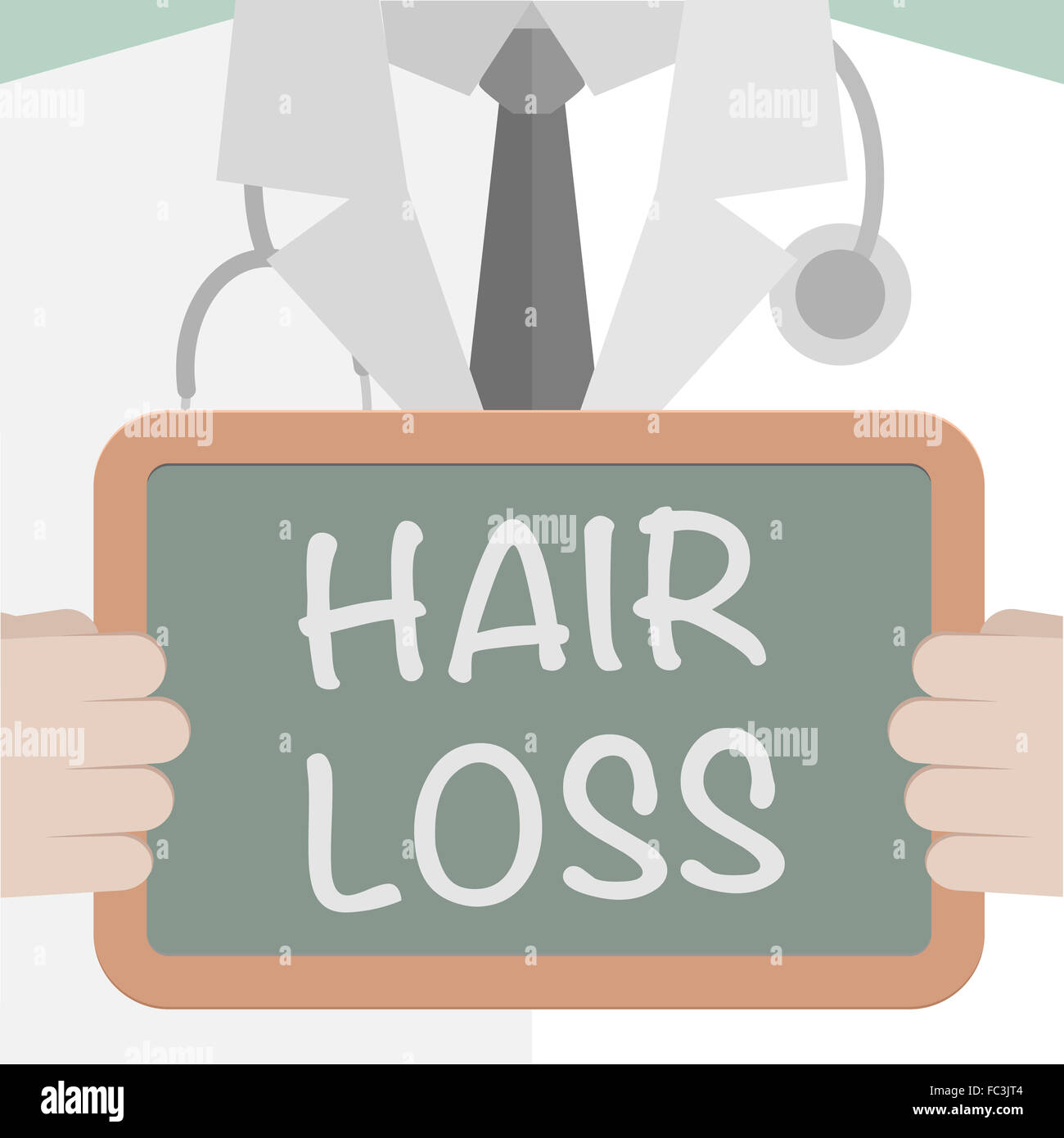 Medical Board Hair Loss Stock Photo Alamy