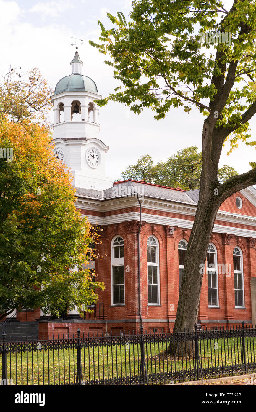 The historic Leesburg courthouse on King Street in the colonial village