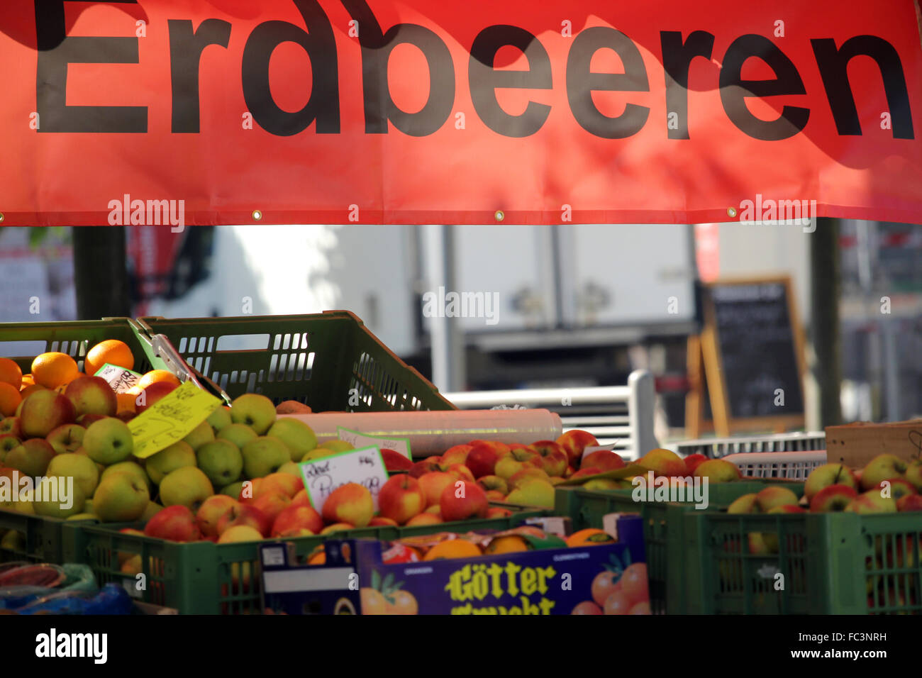 fruit market Stock Photo
