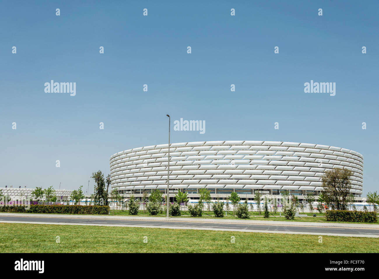 BAKU - MAY 10, 2015: Baku Olympic Stadium on May 10 in BAKU, Aze Stock Photo