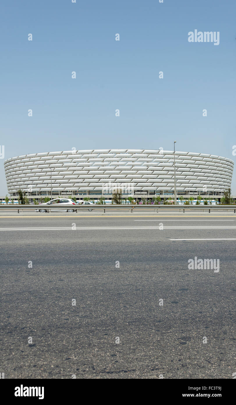 BAKU - MAY 10, 2015: Baku Olympic Stadium on May 10 in BAKU, Aze Stock Photo