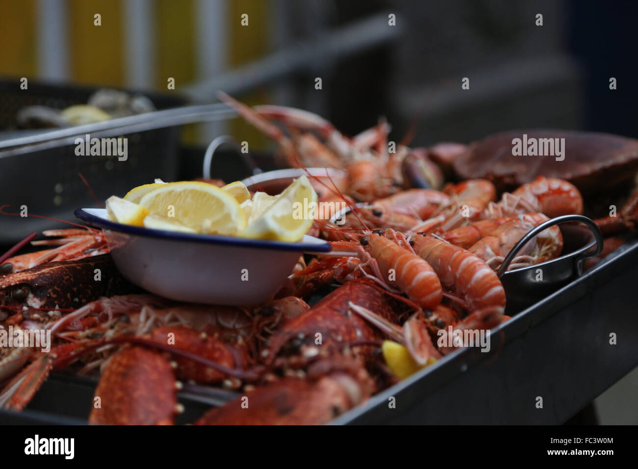 Seafood Street Food Stock Photo