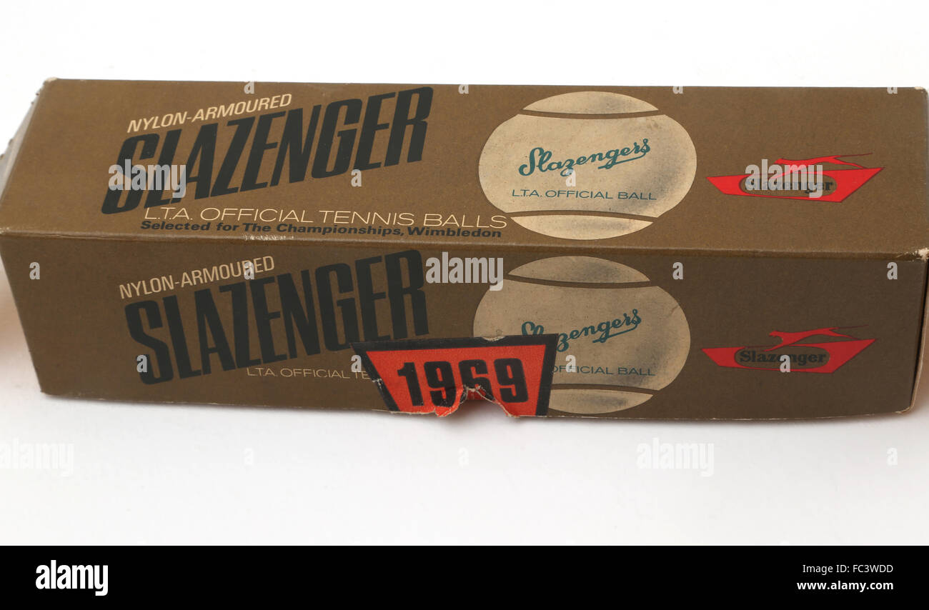 Slazenger Tennis Balls In Box Stock Photo Alamy
