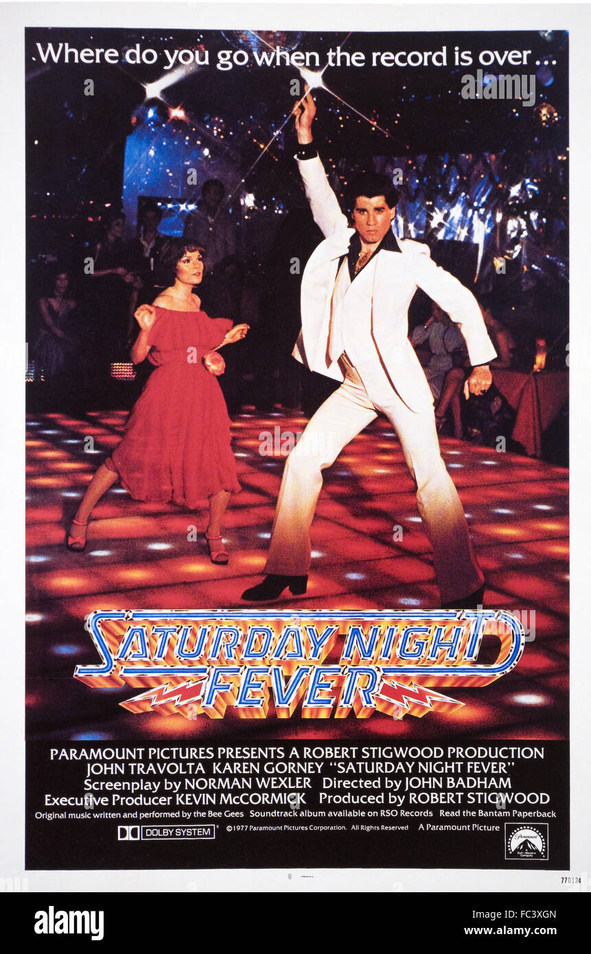 Saturday Night Fever - Movie Poster - 1977 Stock Photo