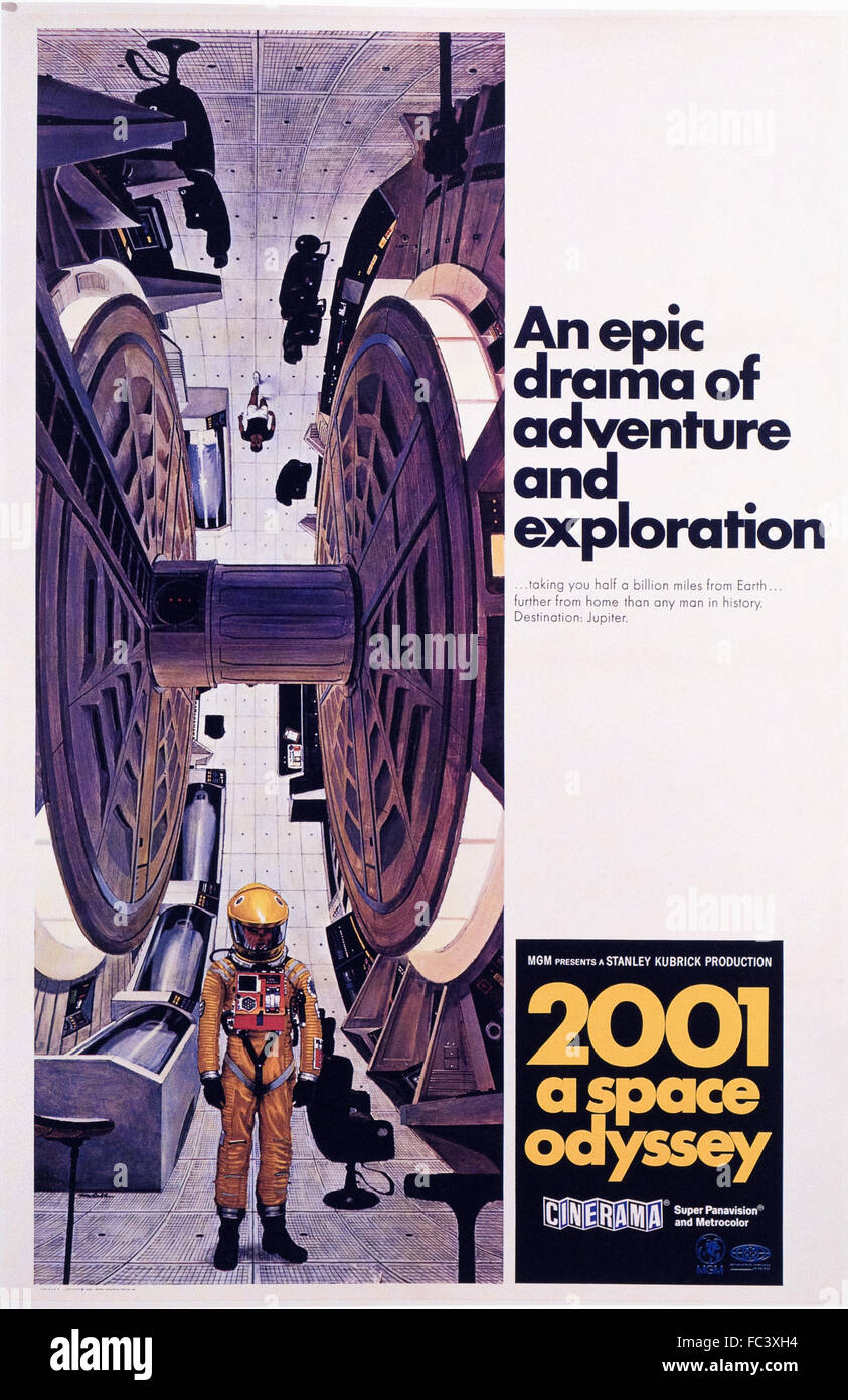 2001 a space odyssey - Movie Poster - 1968 Stock Photo